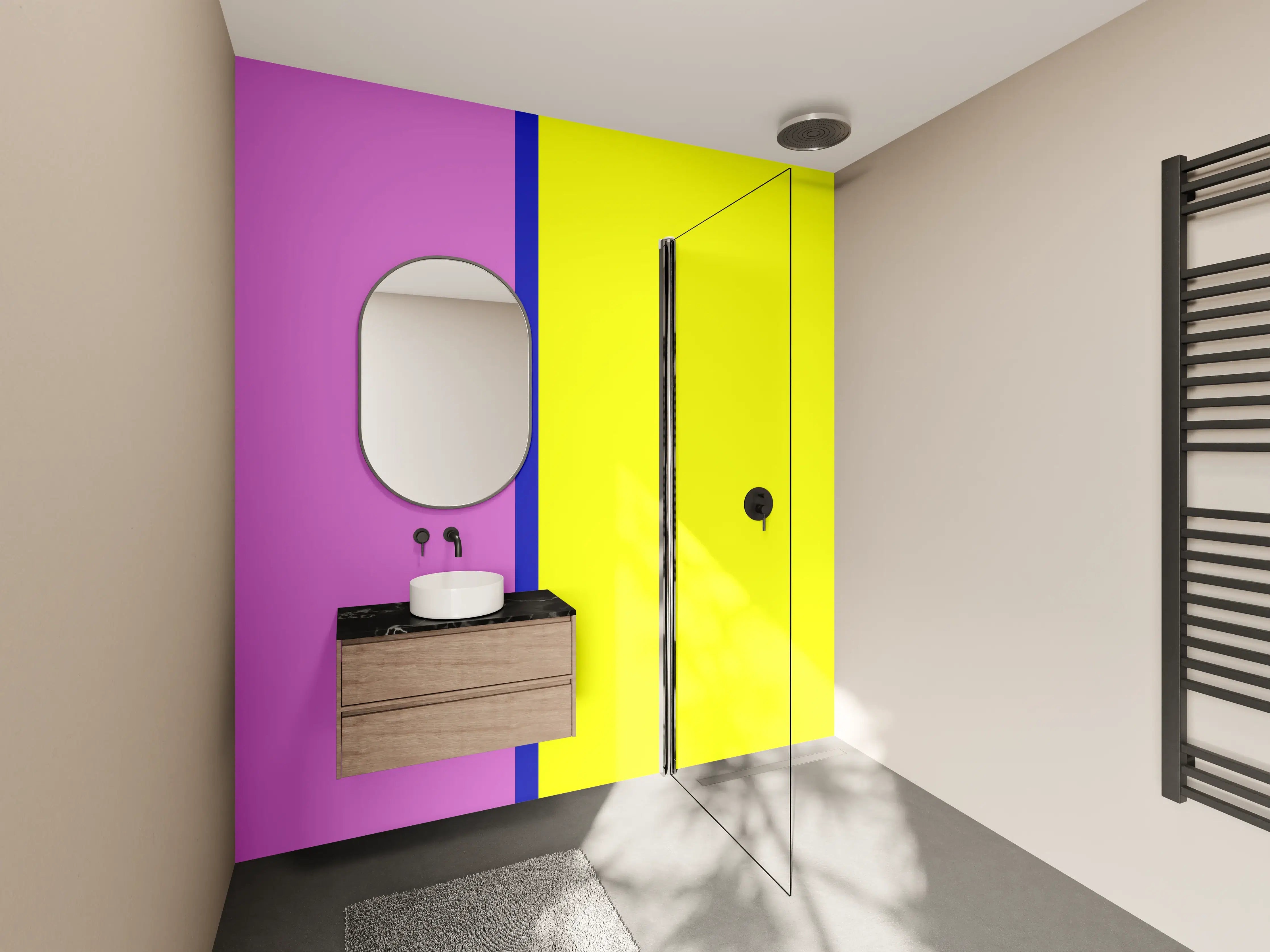 Wandverkleidung Bad - The Neons - Easy Vertikal - Stellar