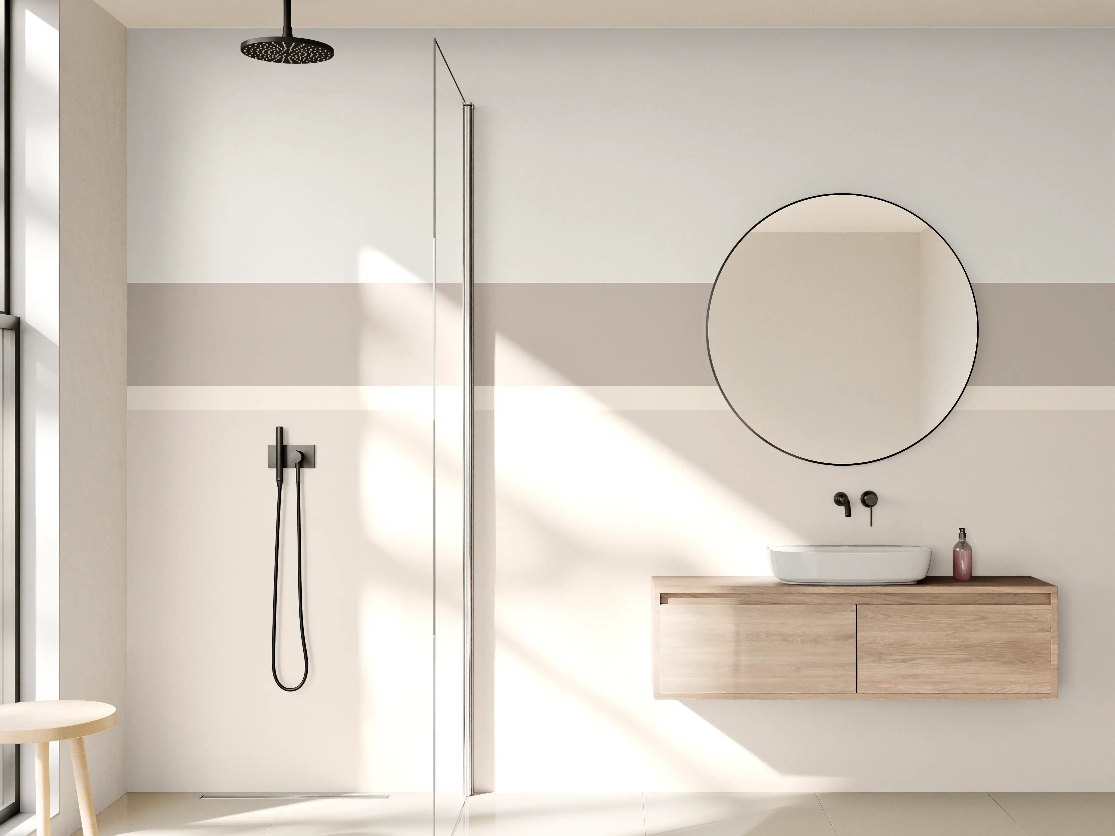 Wandverkleidung Bad - The Nudes - Horizontal - Latte