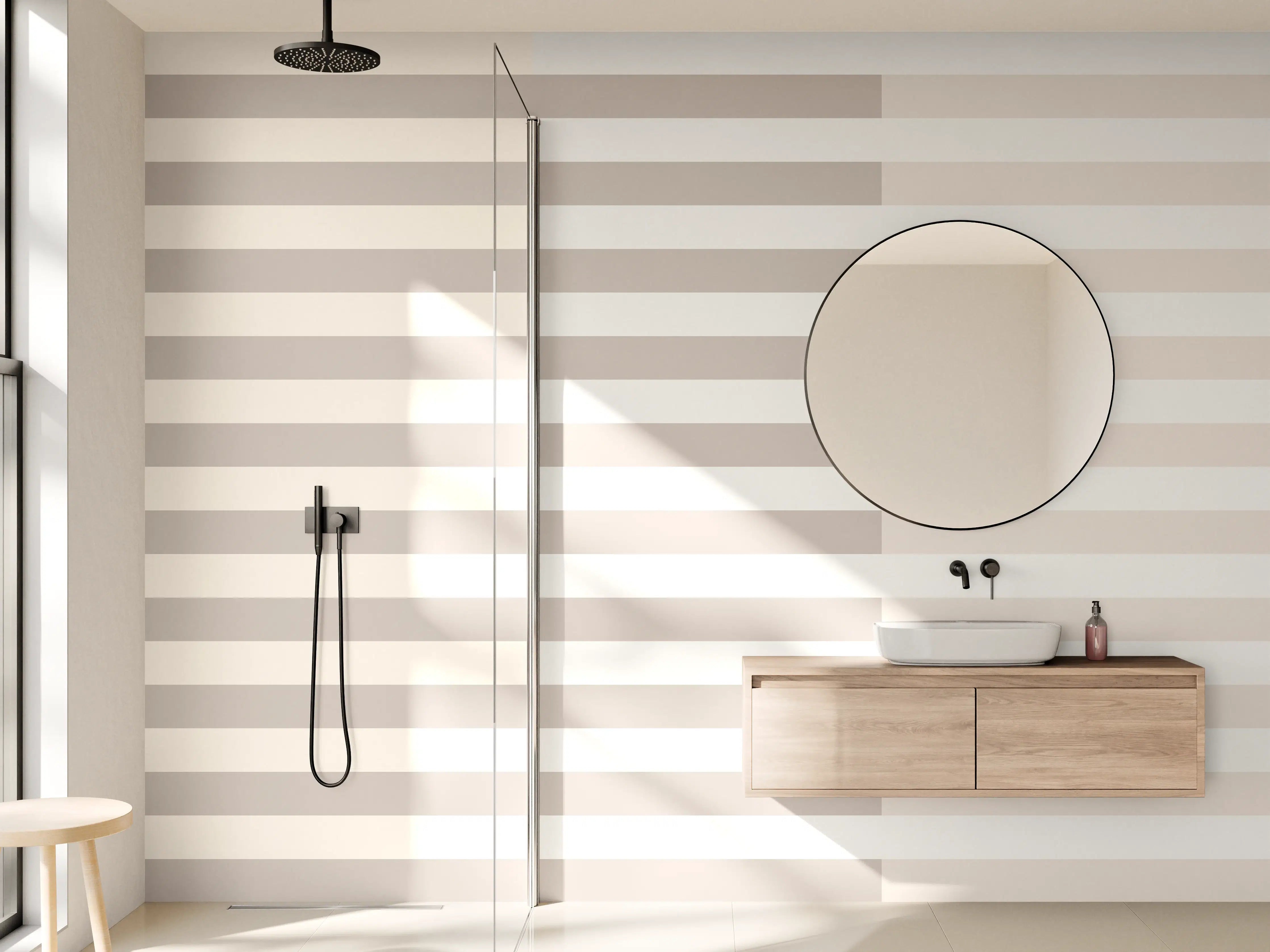 Wandverkleidung Bad - The Nudes - Multy Stripes - Latte