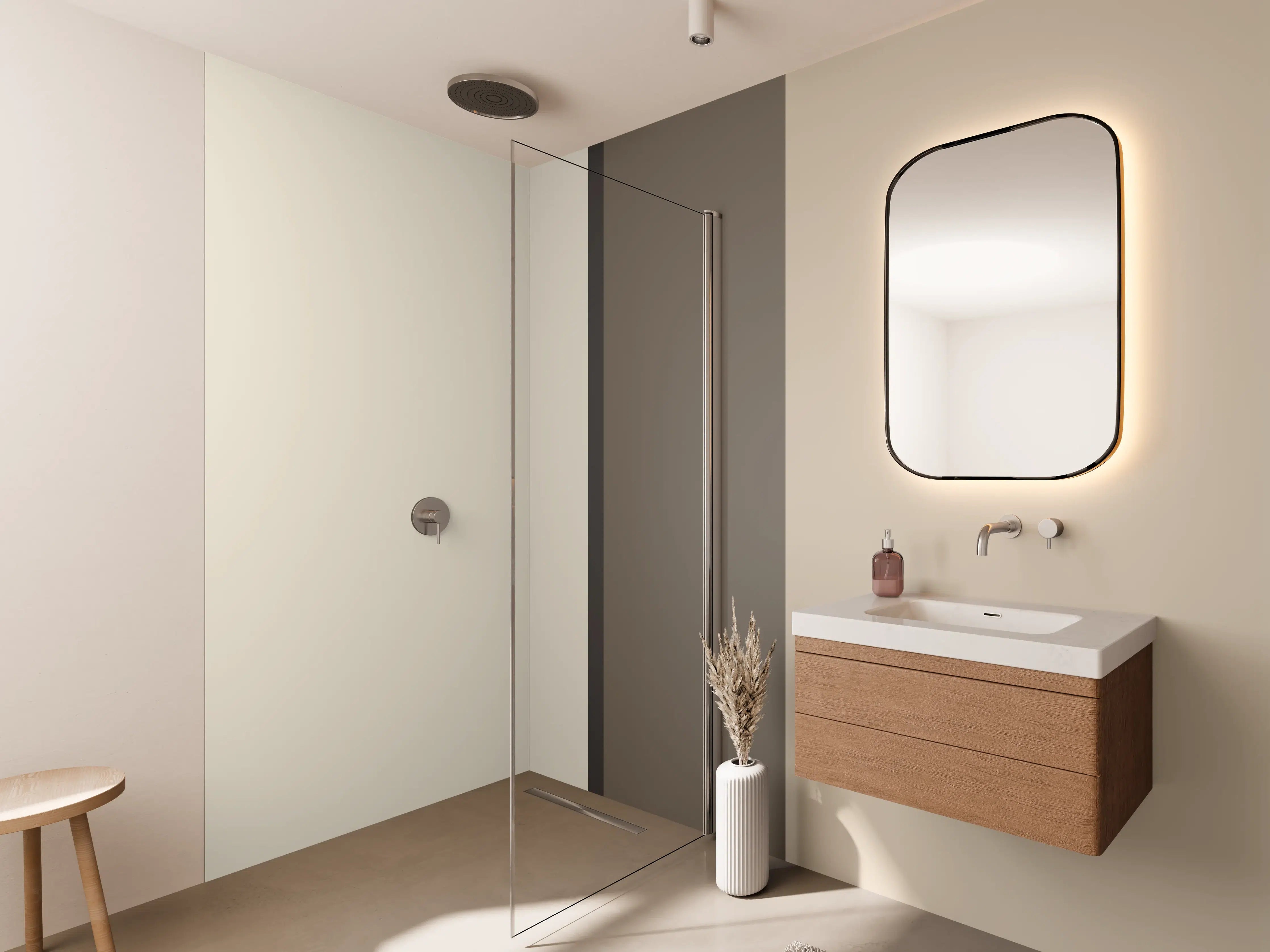 Wandverkleidung Bad - The Nudes - Vertikal - Toffee