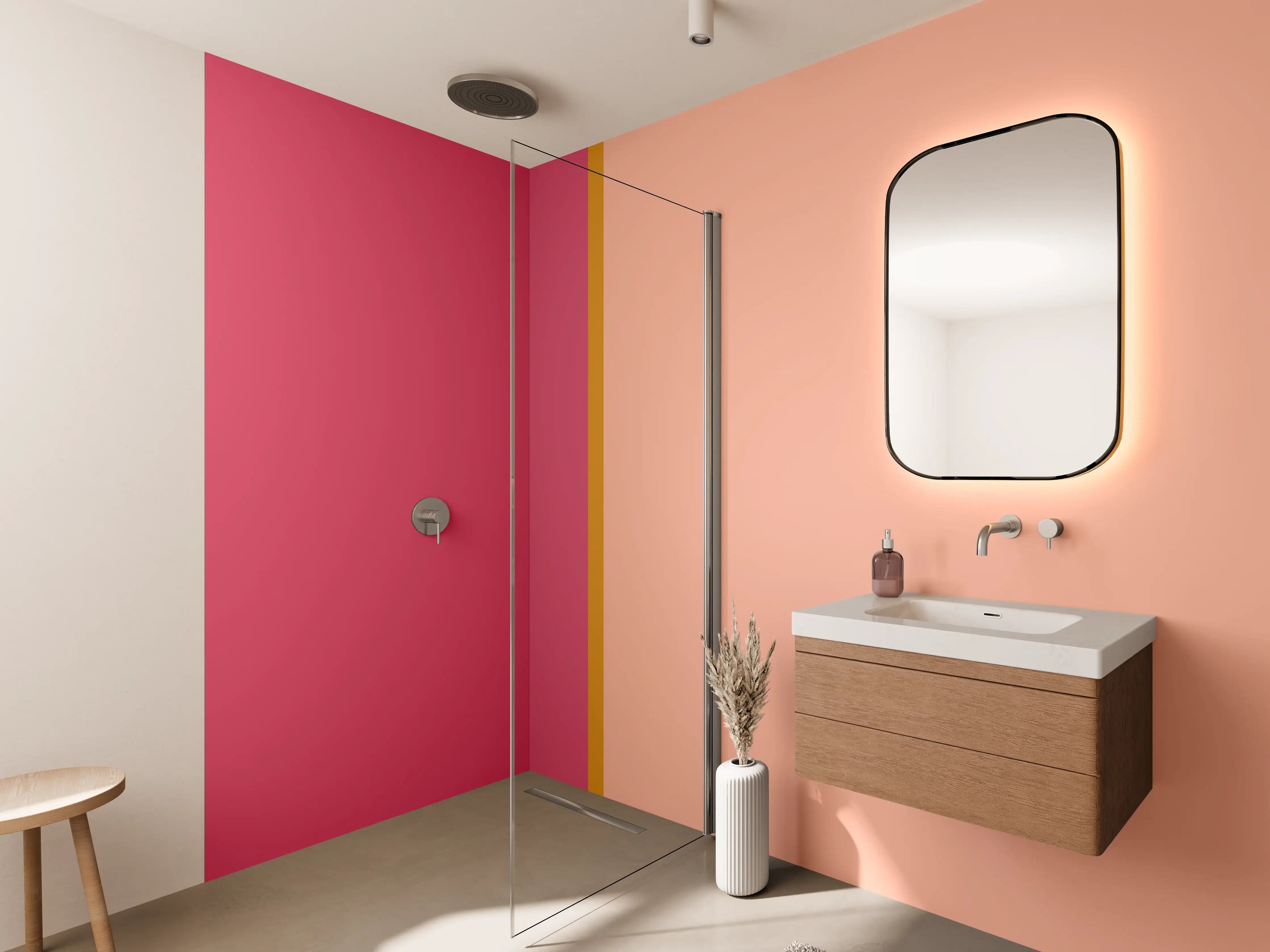 Wandverkleidung Bad - The Oranges - Easy Vertical - Cotton Candy