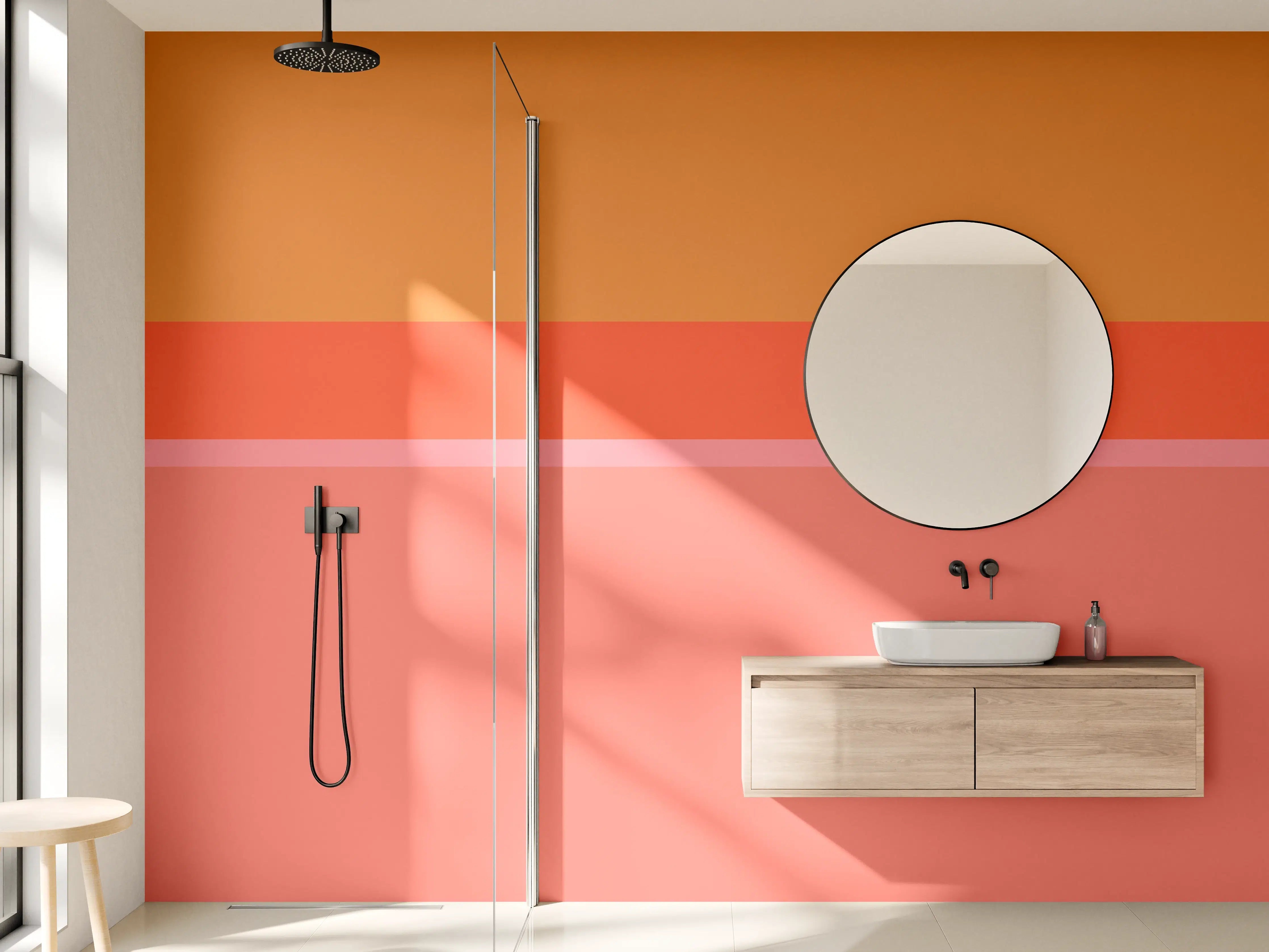 Wandverkleidung Bad - The Oranges - Horizontal - Salmon