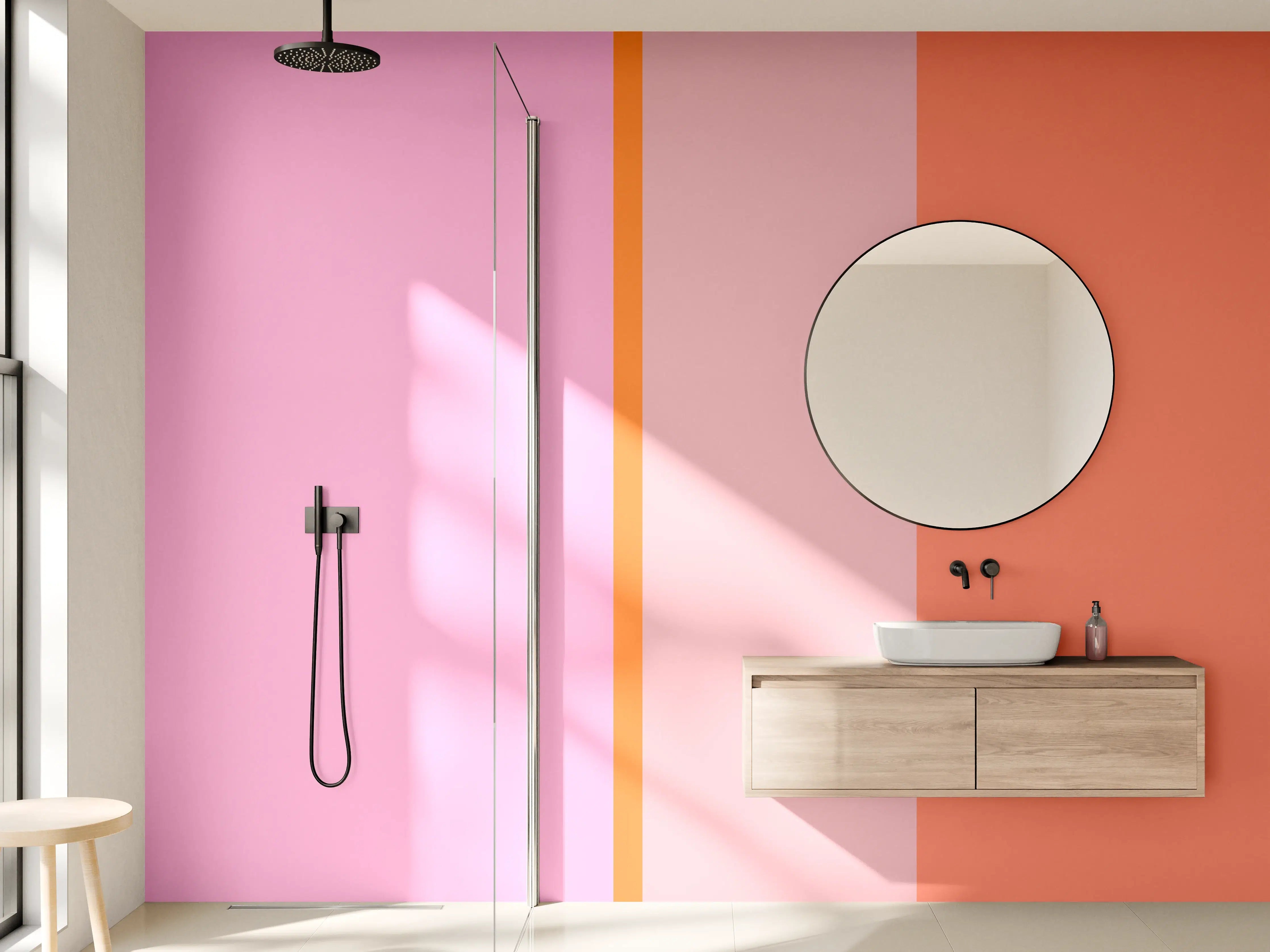 Wandverkleidung Bad - The Oranges - Vertical - Coral