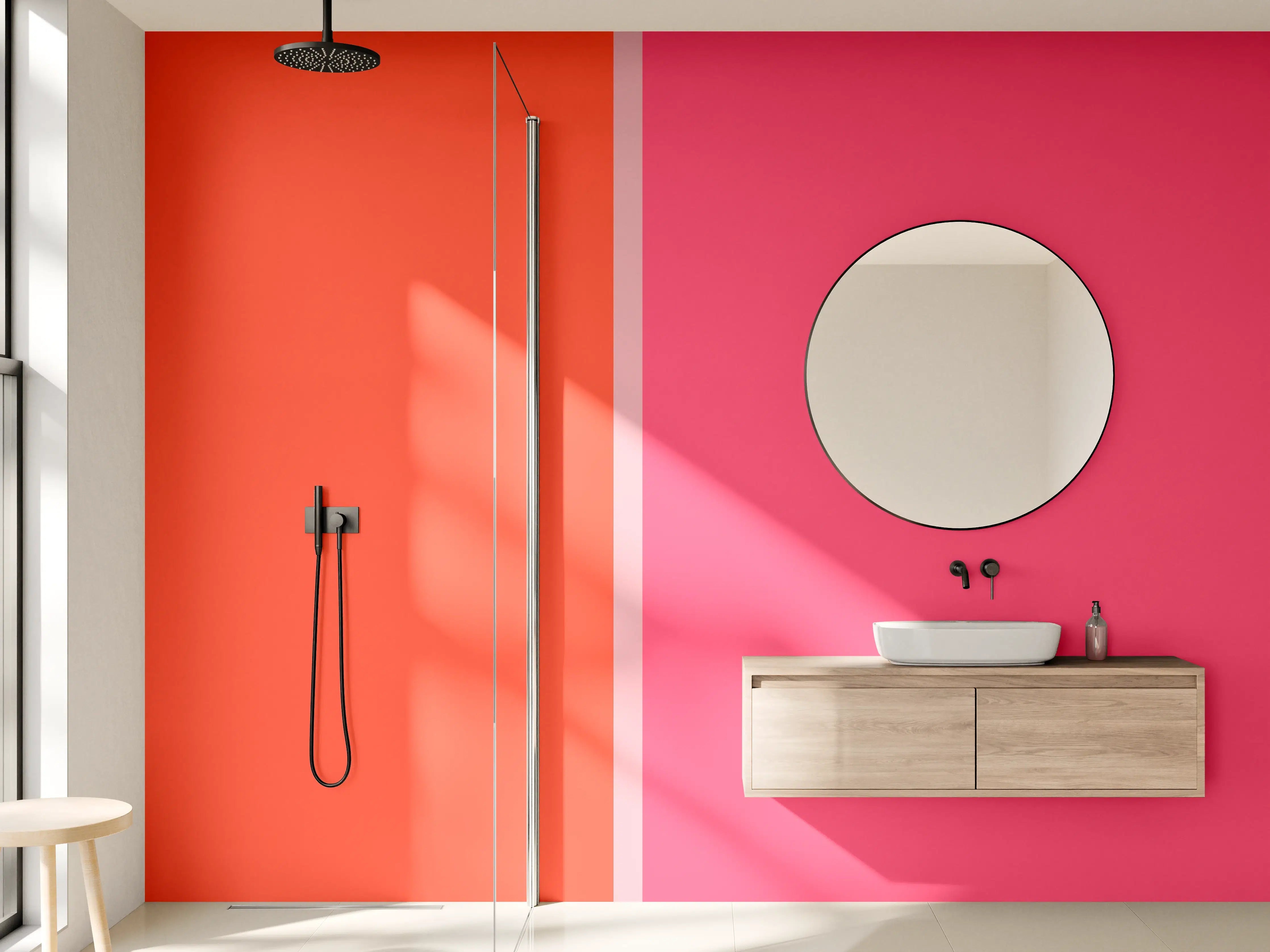 Wandverkleidung Bad - The Reds - Easy Vertikal - Strawberry