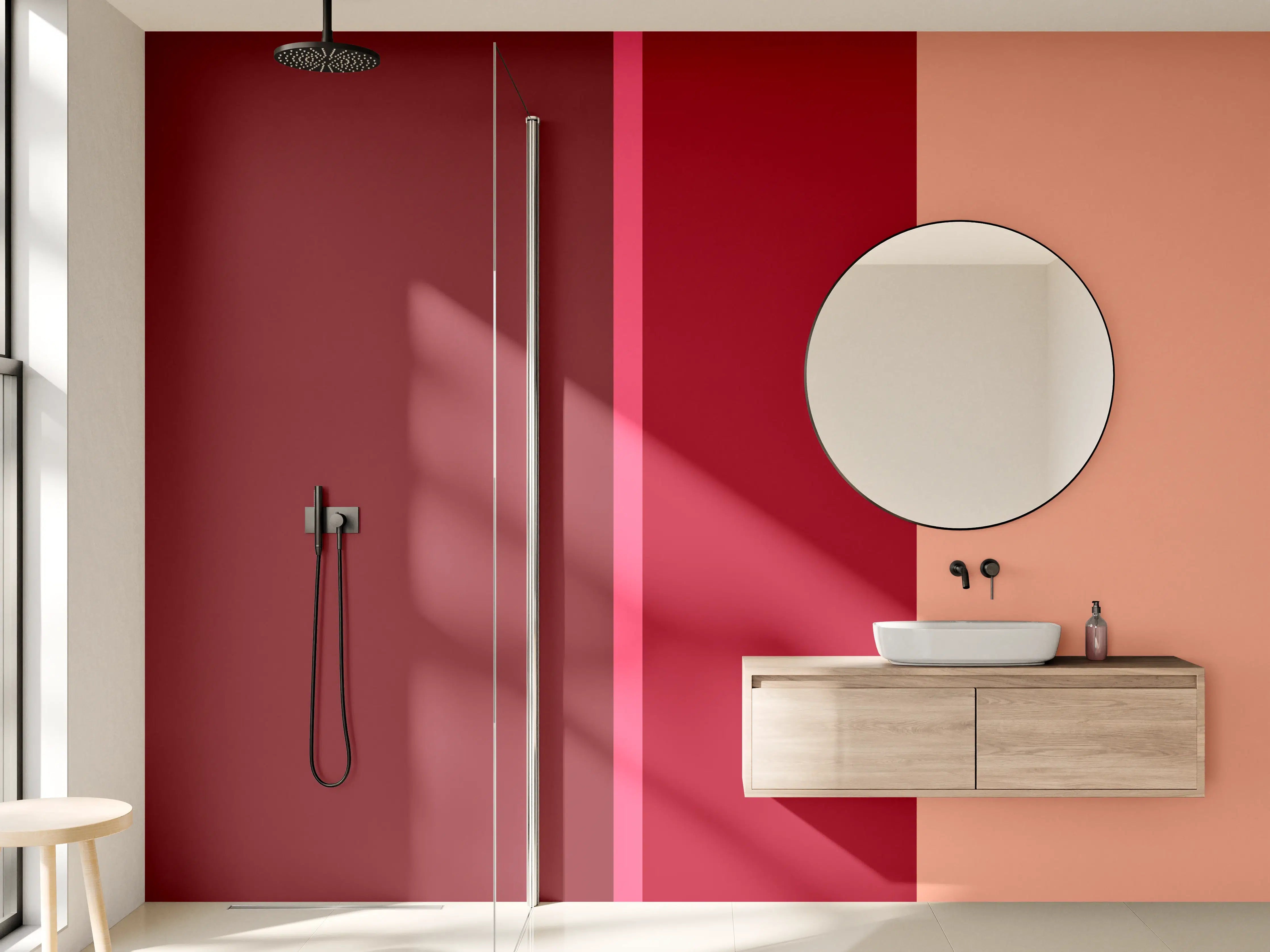 Wandverkleidung Bad - The Reds - Vertical - Cherry