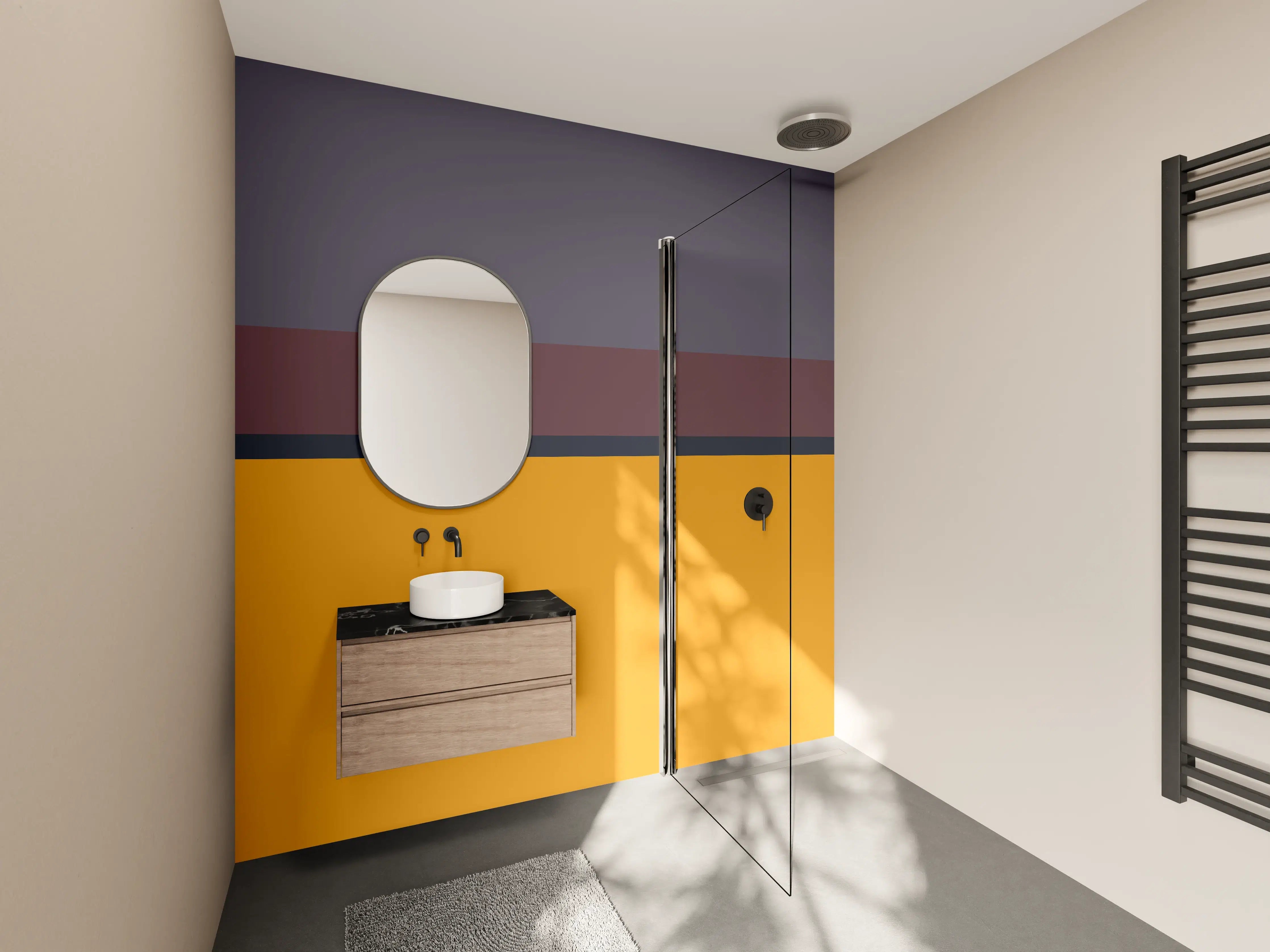 Wandverkleidung Bad - The Retros - Horizontal - Cersai