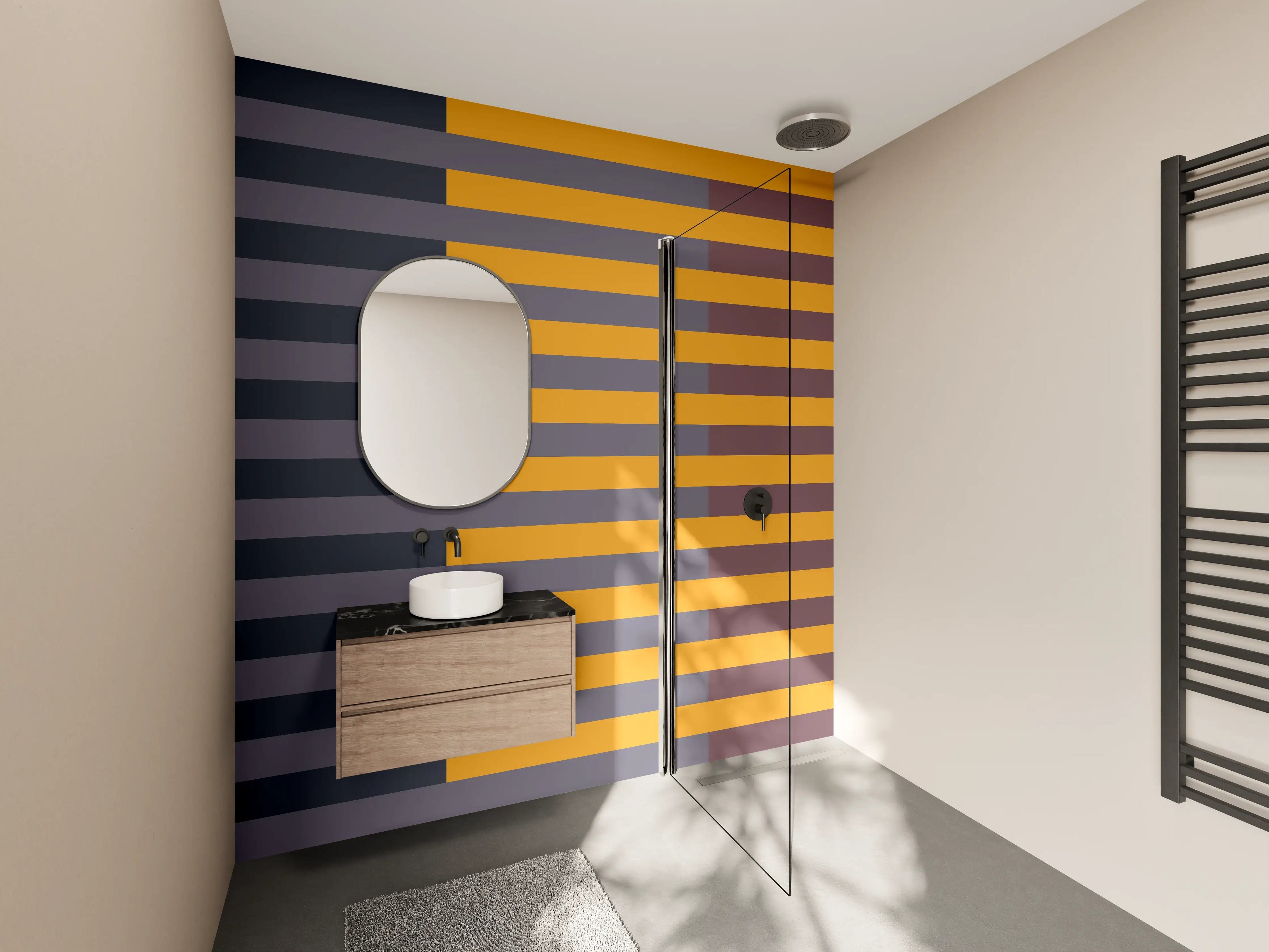 Wandverkleidung Bad - The Retros - Multy Stripes - Cersai