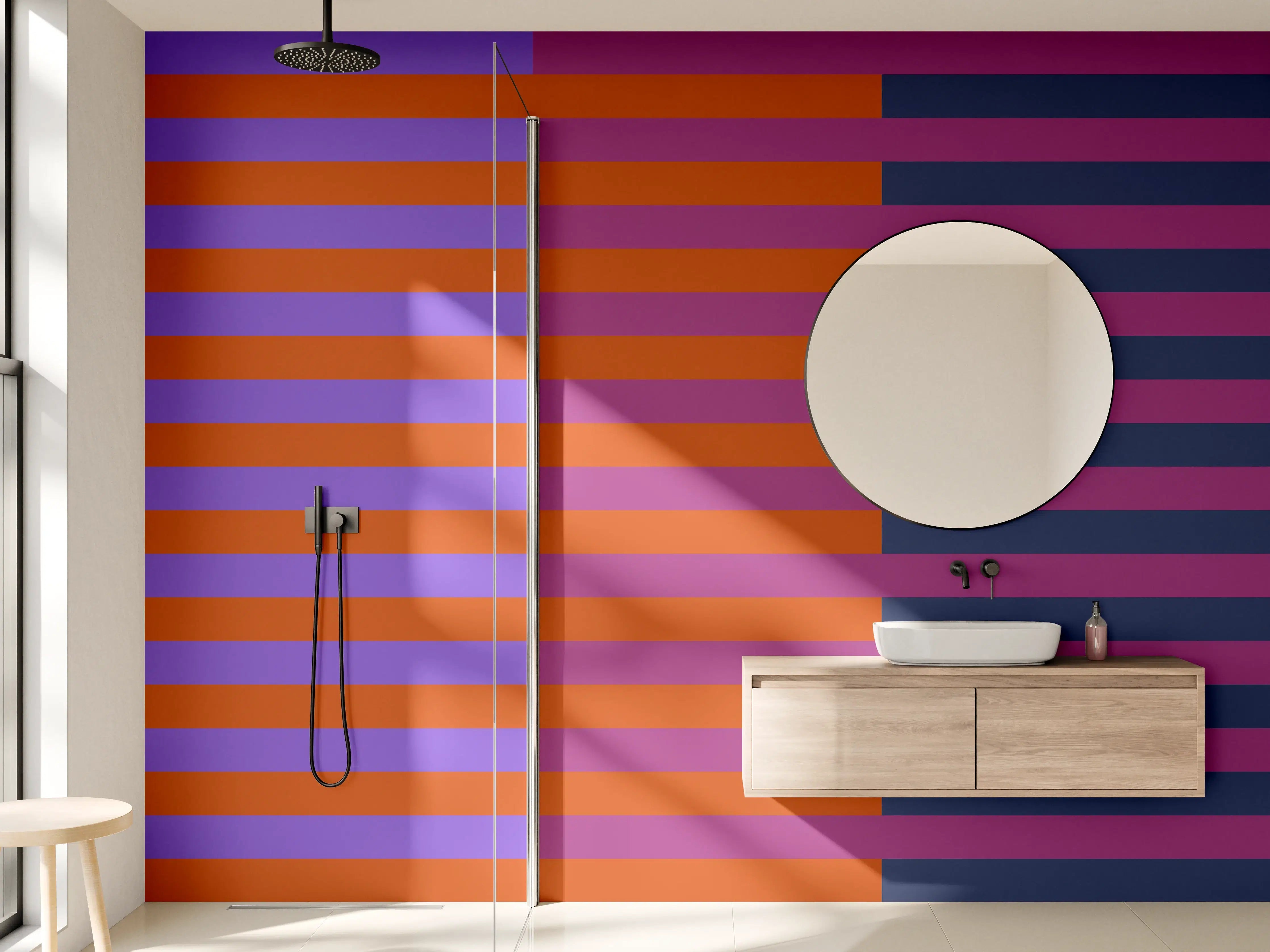 Wandverkleidung Bad - The Retros - Multy Stripes - Sansa