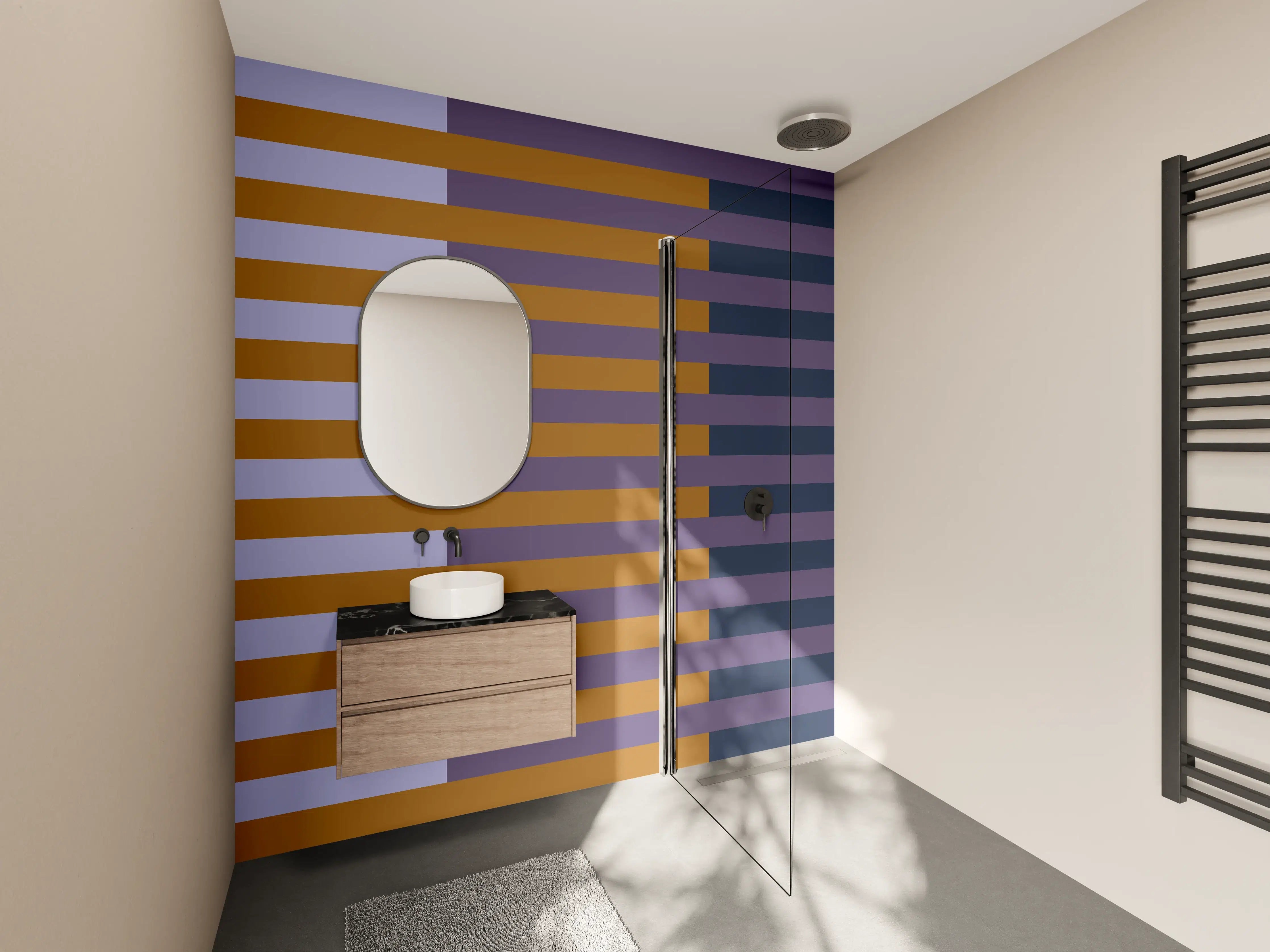 Wandverkleidung Bad - The Retros - Multy Stripes - Tyrion