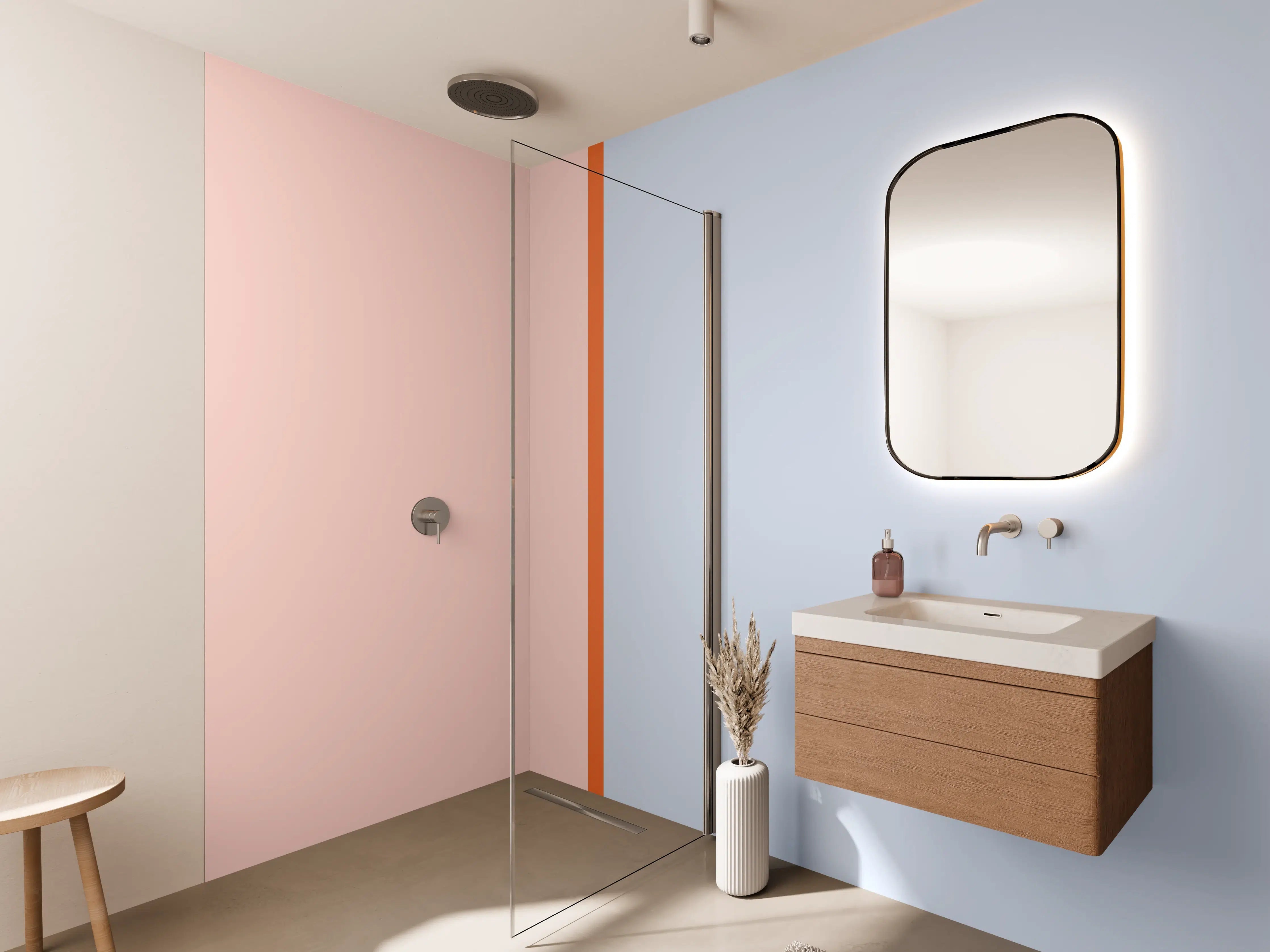 Wandverkleidung Bad - The Springs - Easy Vertikal - Crocus