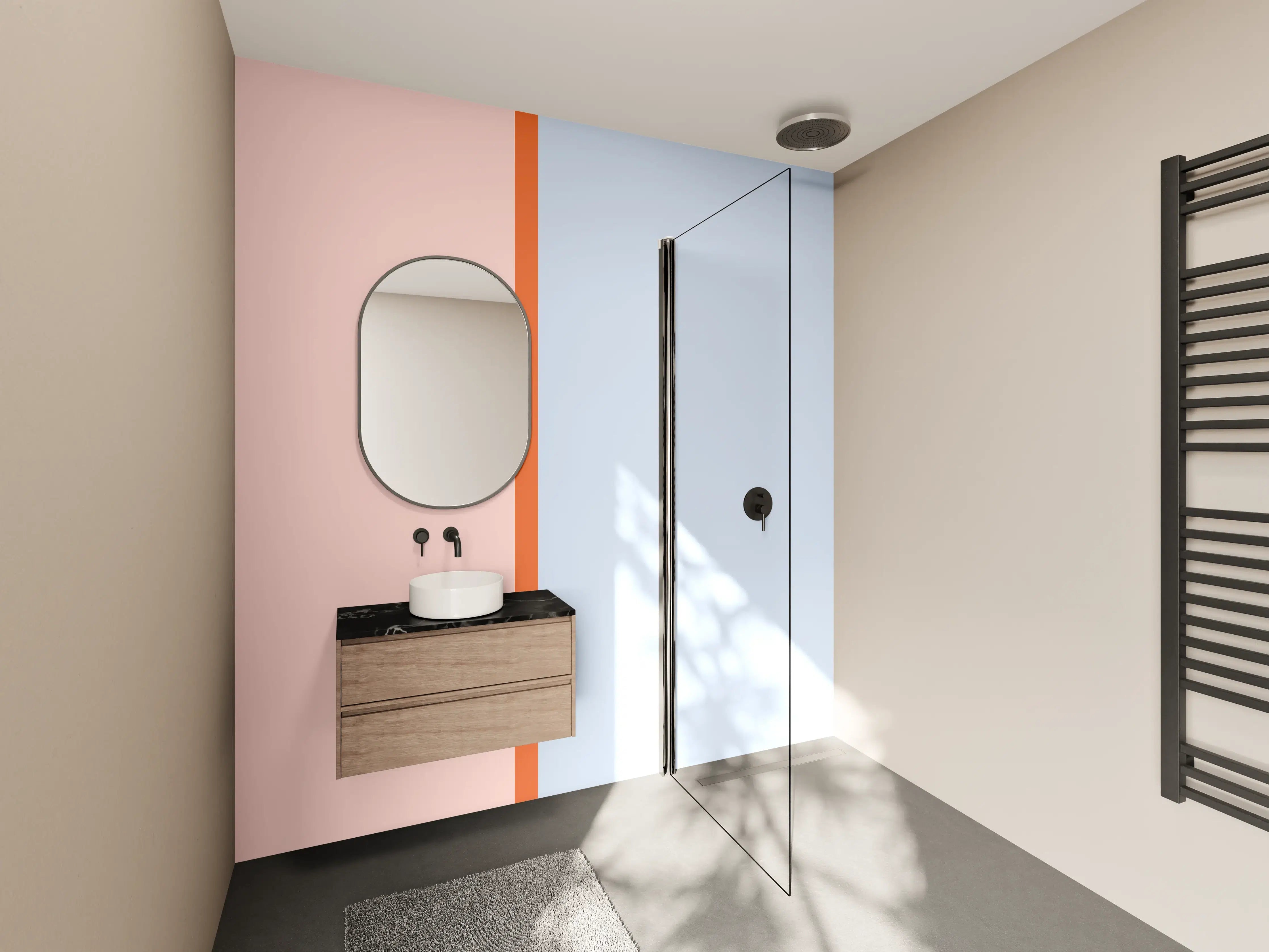 Wandverkleidung Bad - The Springs - Easy Vertikal - Crocus