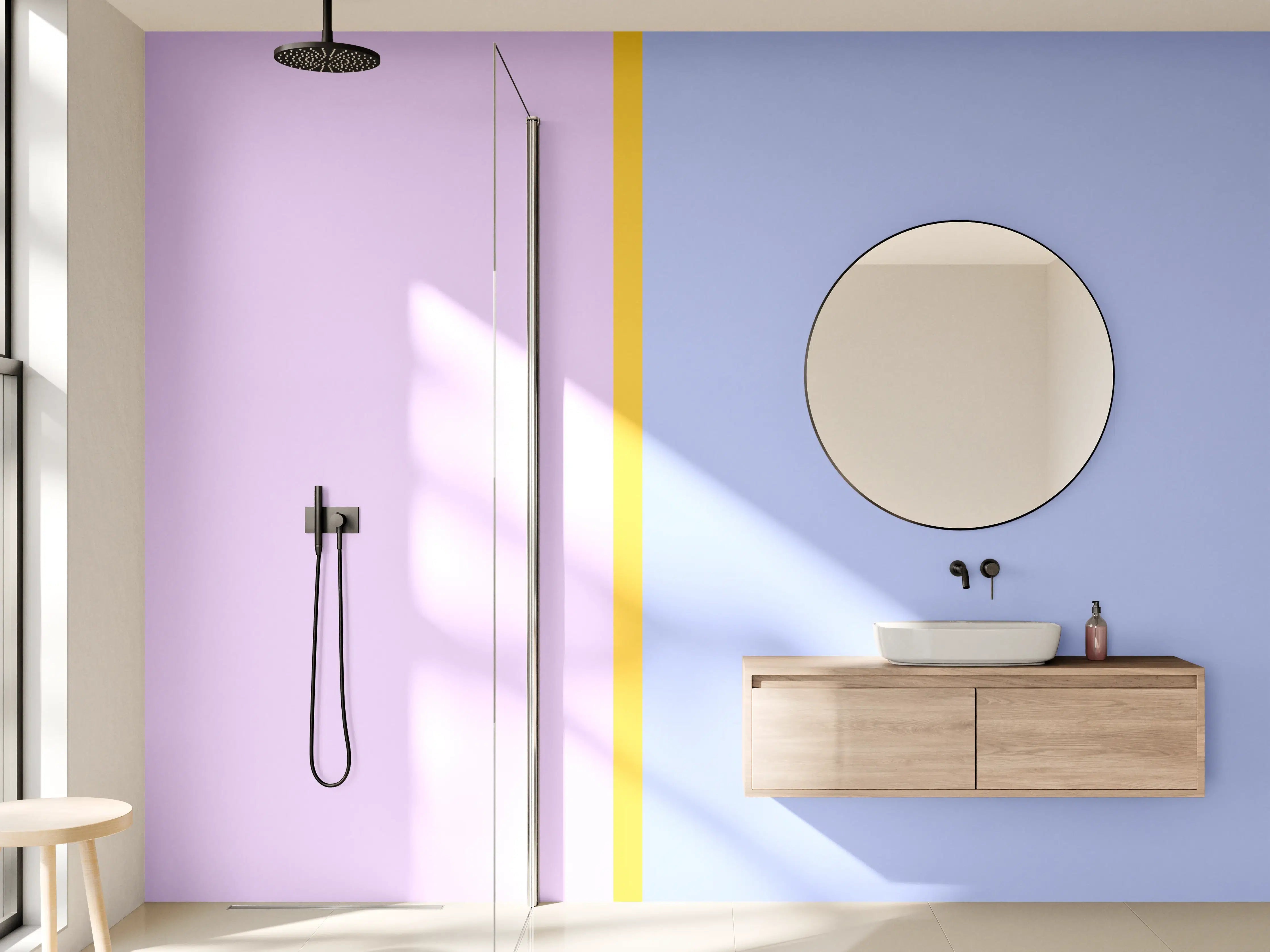 Wandverkleidung Bad - The Springs - Easy Vertikal - Lilac