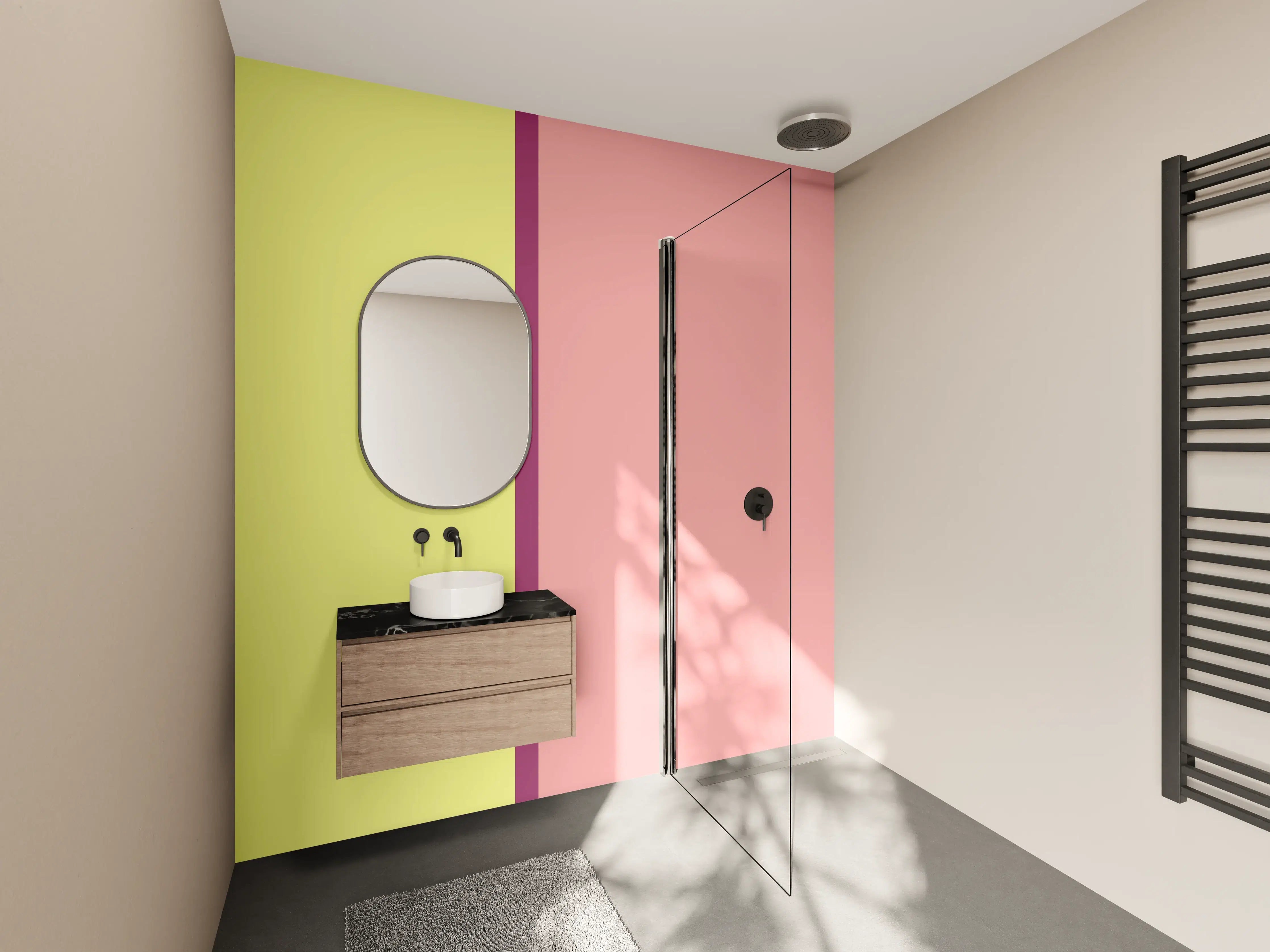 Wandverkleidung Bad - The Springs - Easy Vertikal - Tulip
