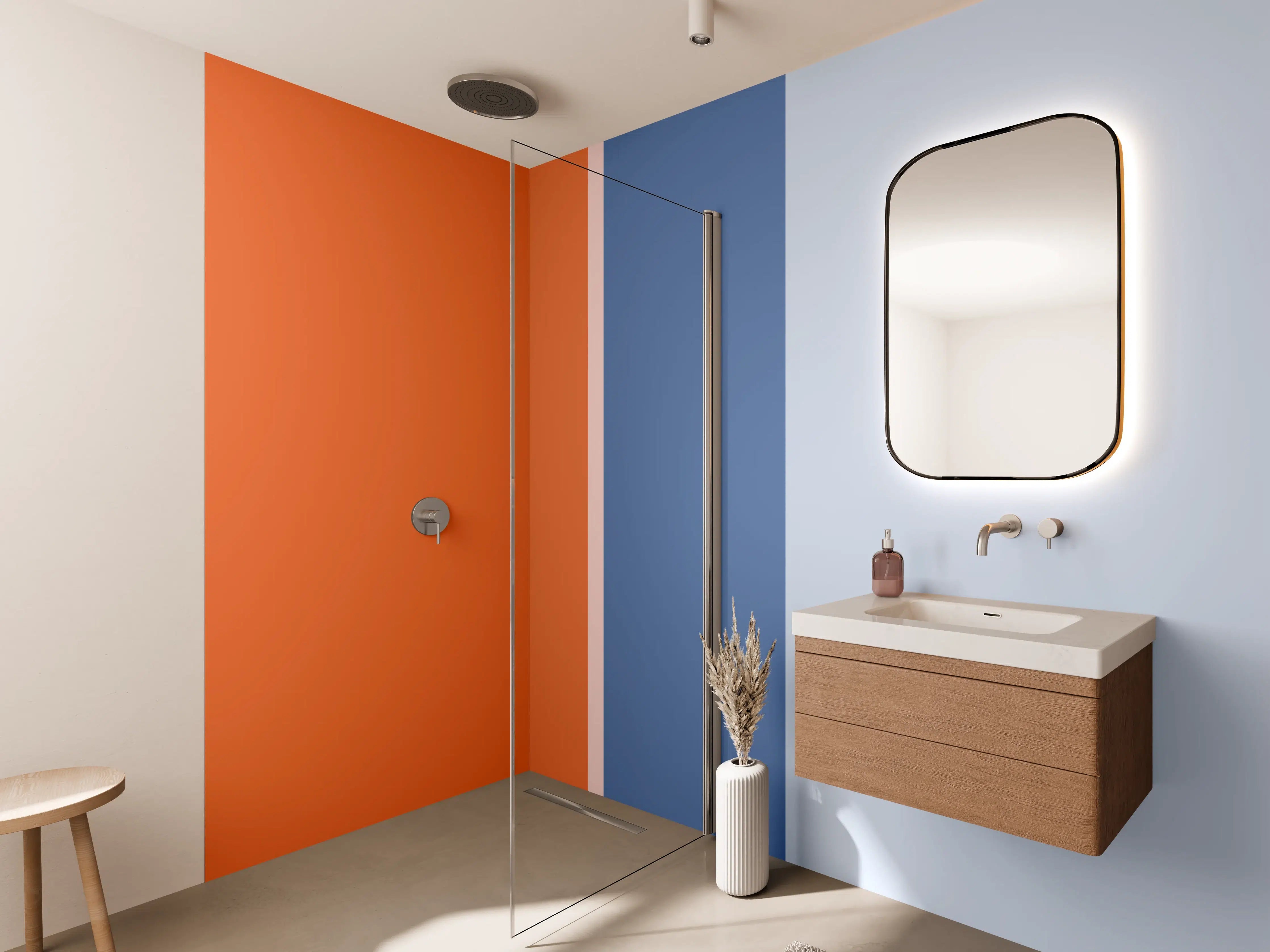 Wandverkleidung Bad - The Springs - Vertikal - Crocus