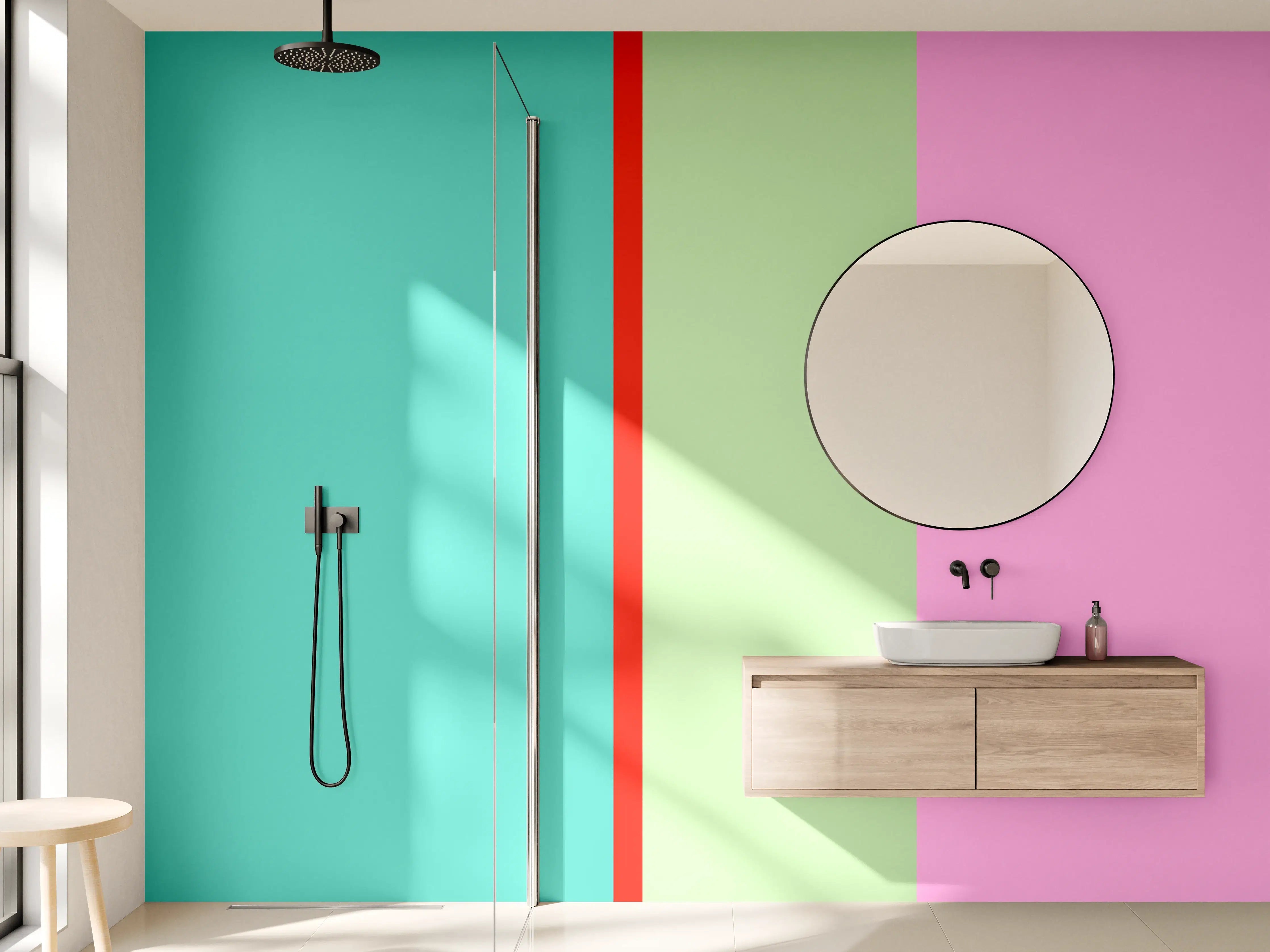 Wandverkleidung Bad - The Springs - Vertikal - Peony