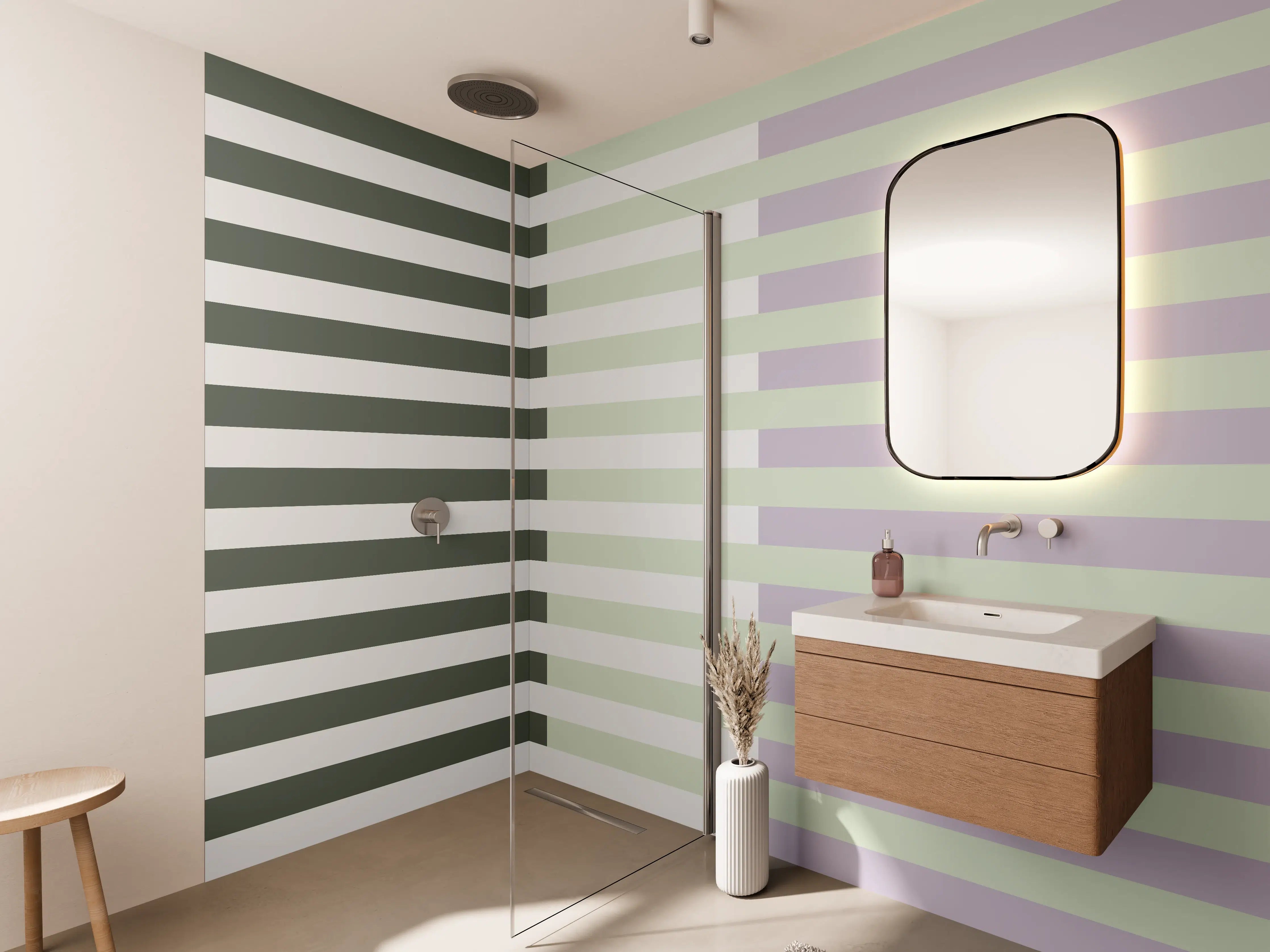 Wandverkleidung Bad - The Vintages - Multy Stripes - Benedict