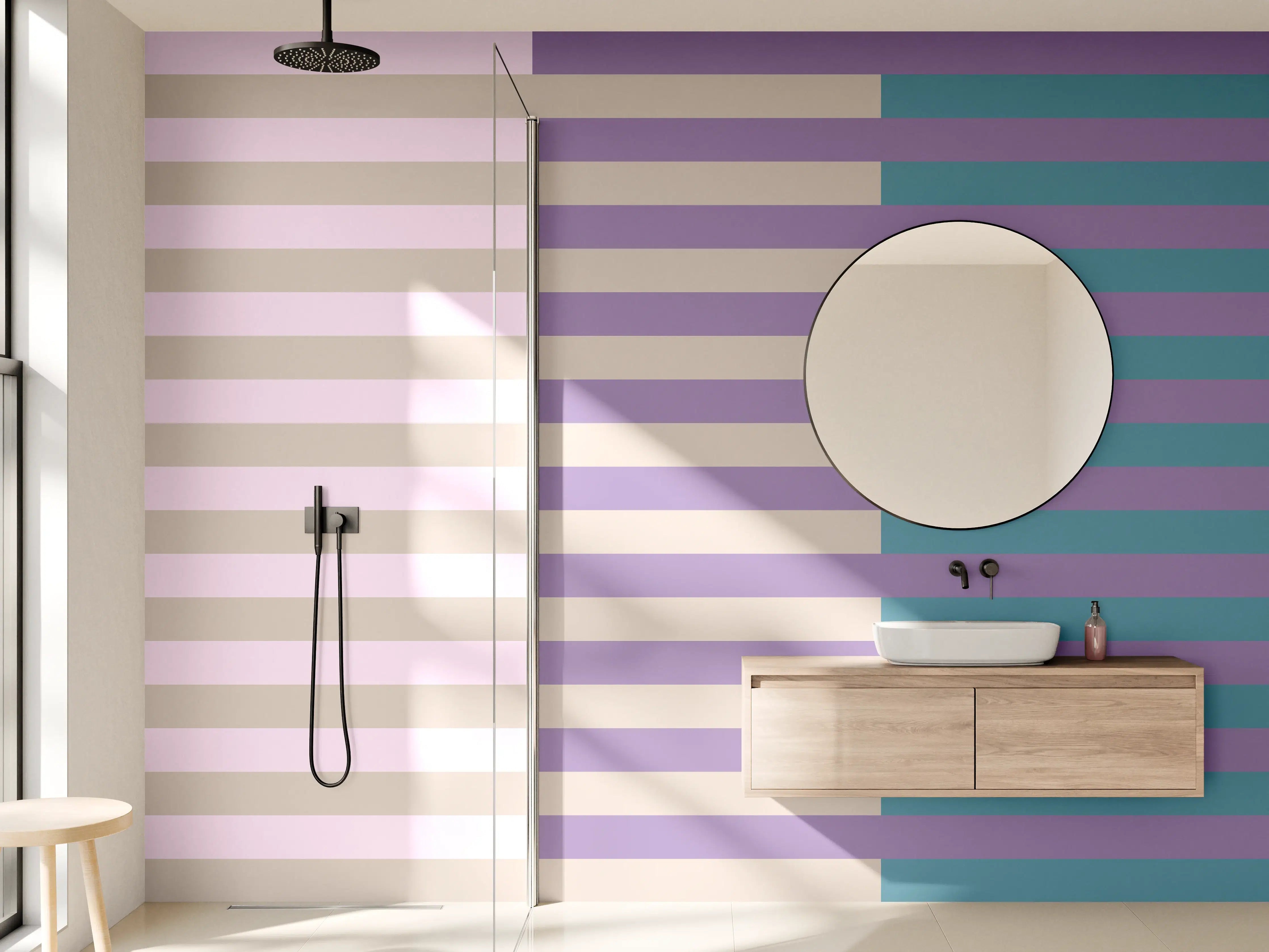 Wandverkleidung Bad - The Vintages - Multy Stripes - Daphne