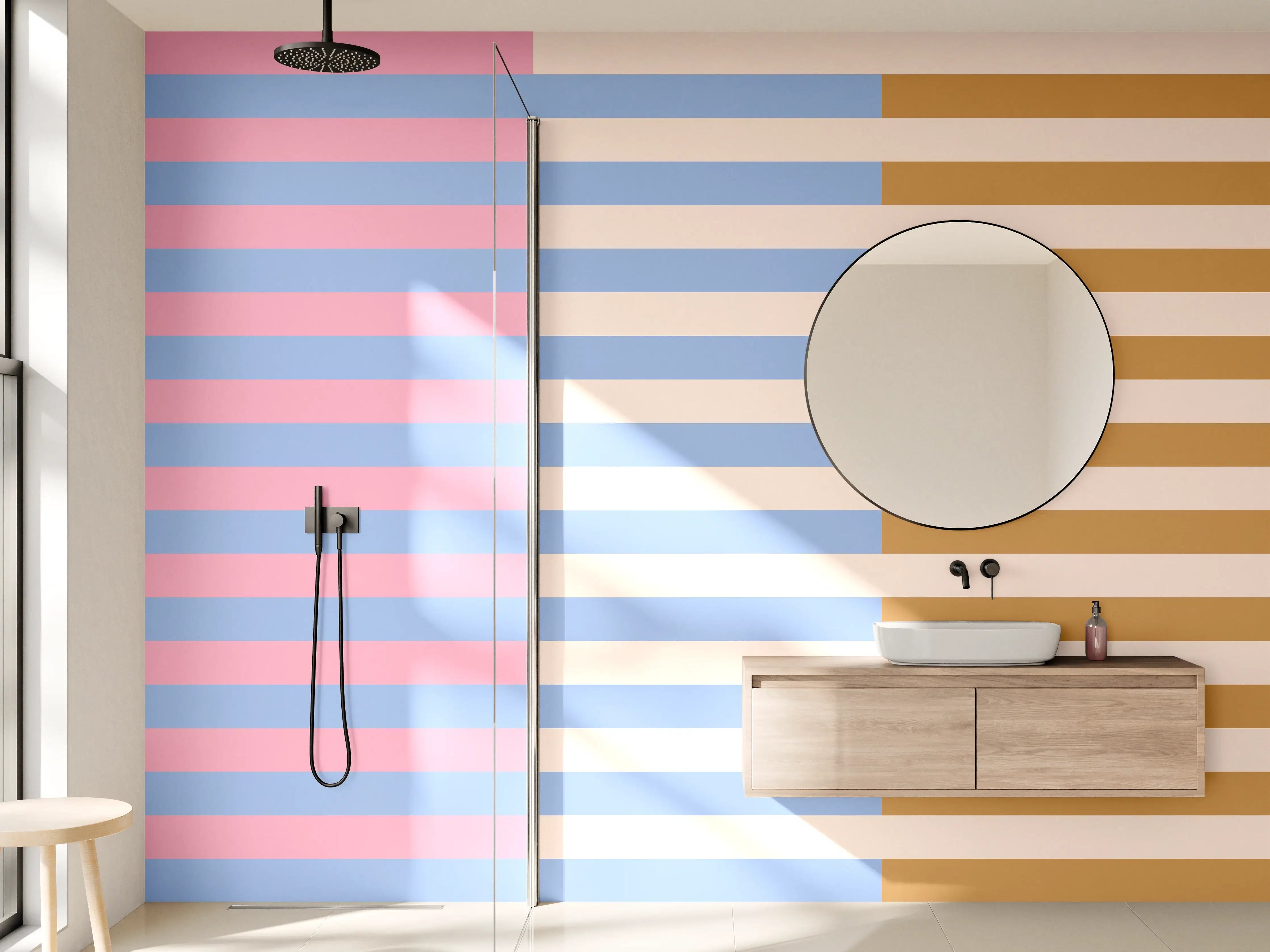 Wandverkleidung Bad - The Vintages - Multy Stripes - Eloise