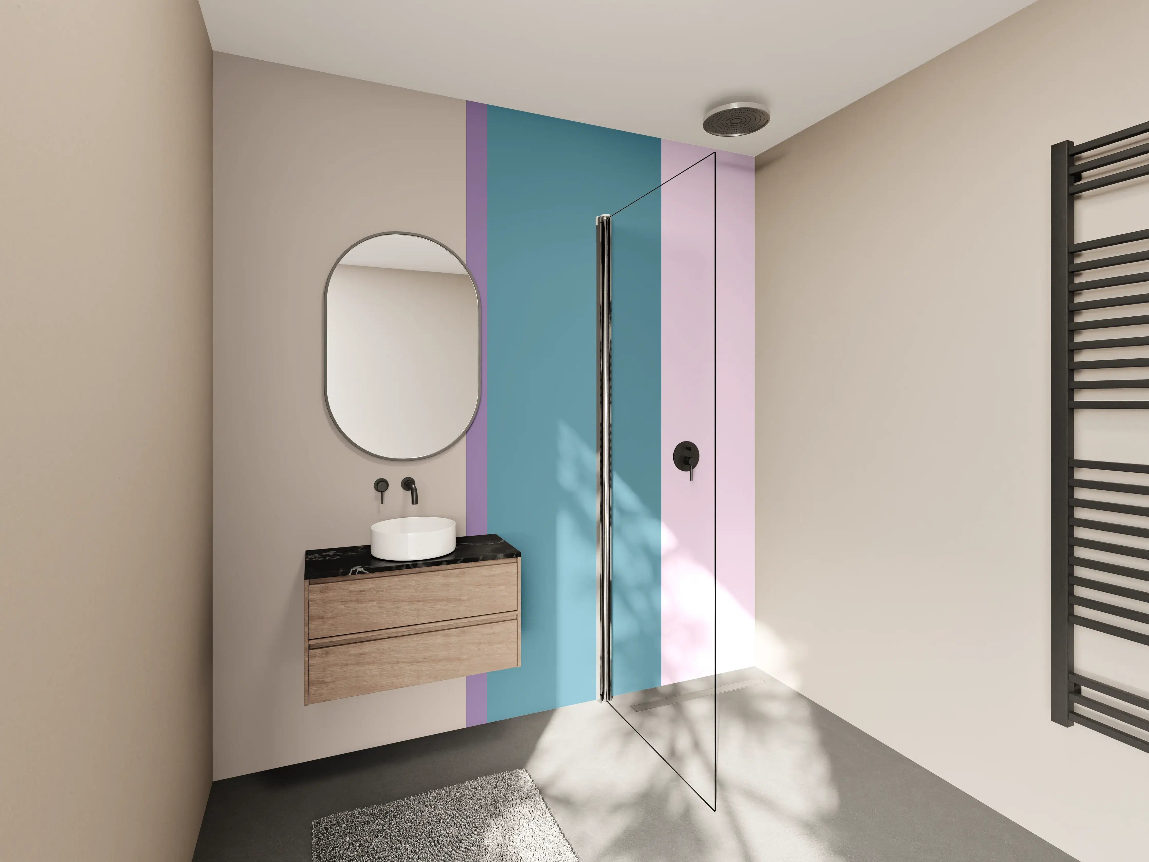 Wandverkleidung Bad - The Vintages - Vertikal - Daphne
