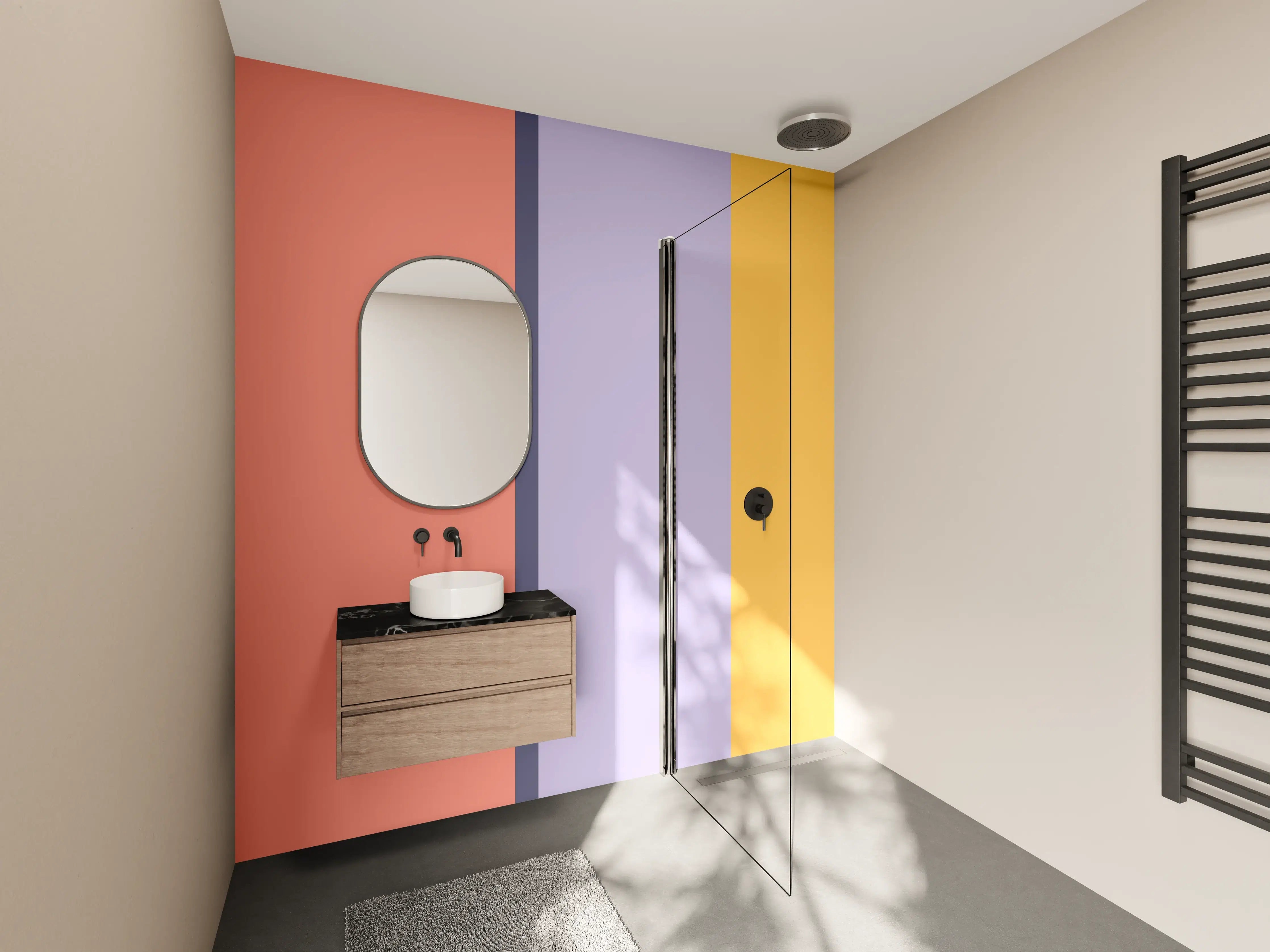 Wandverkleidung Bad - The Vintages - Vertikal - Penelope