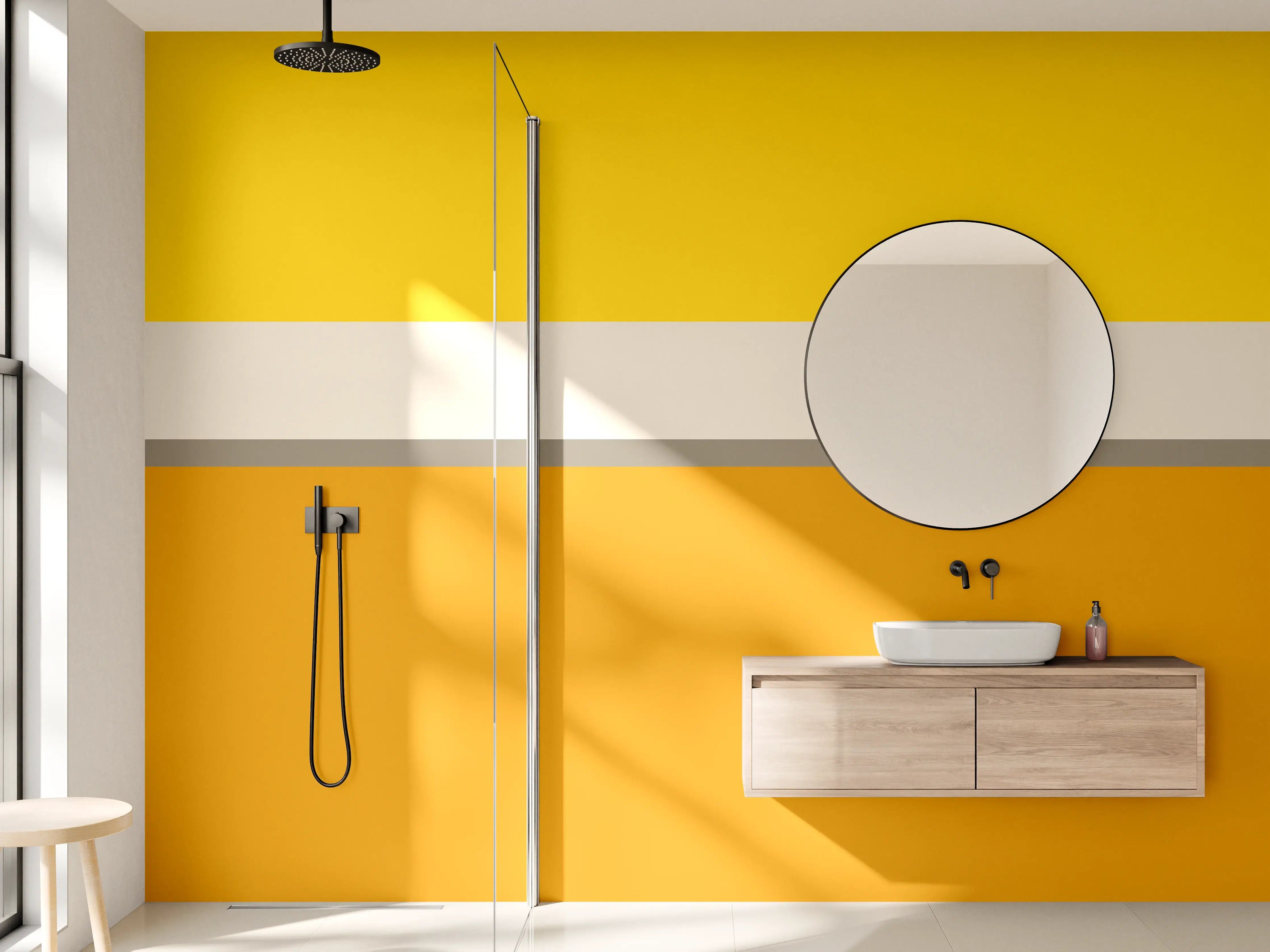 Wandverkleidung Bad - The Yellows - Horizontal - Saffron