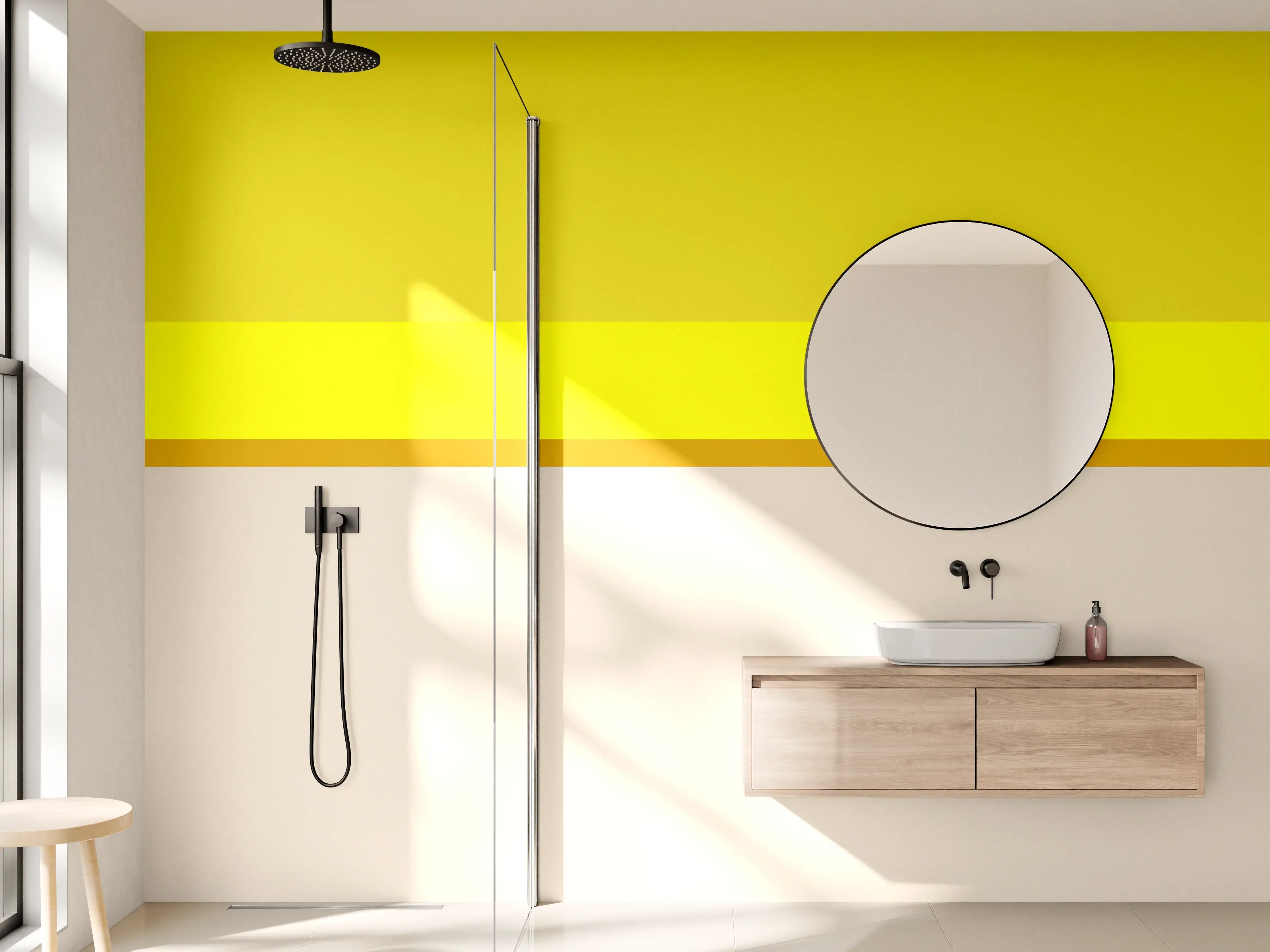 Wandverkleidung Bad - The Yellows - Horizontal - Vanilla