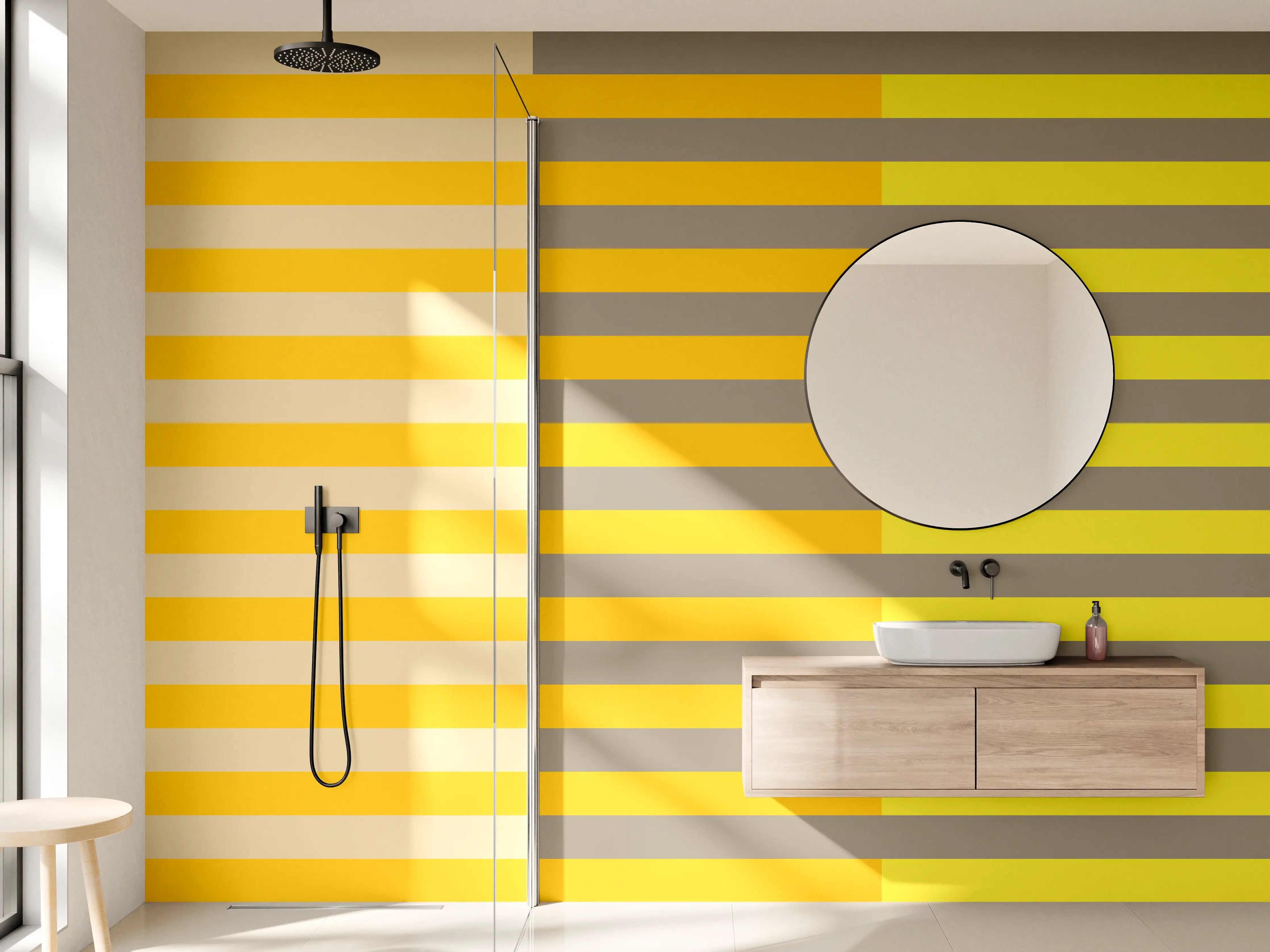 Wandverkleidung Bad - The Yellows - Multy Stripes - Honey