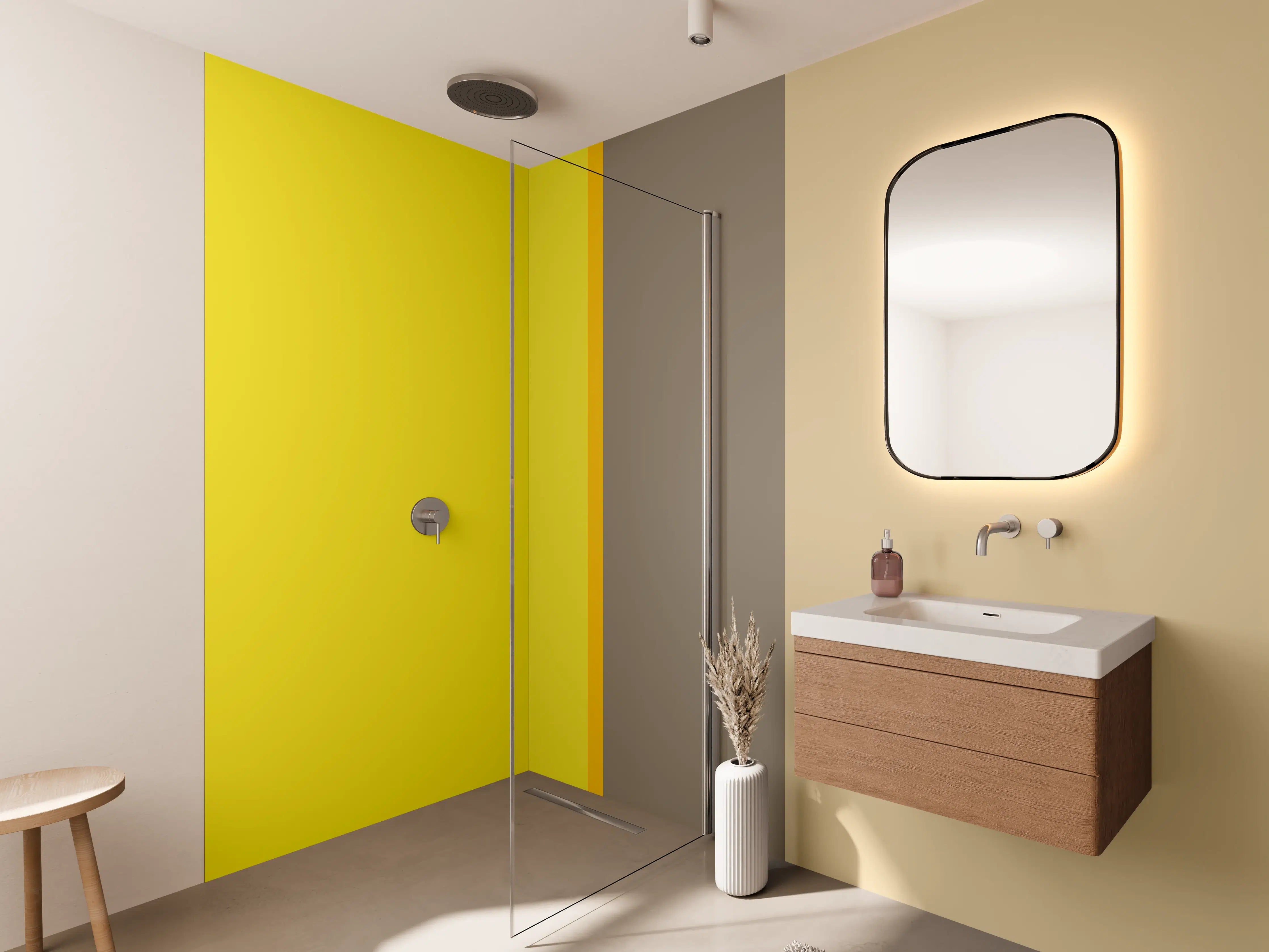 Wandverkleidung Bad - The Yellows - Vertical - Honey