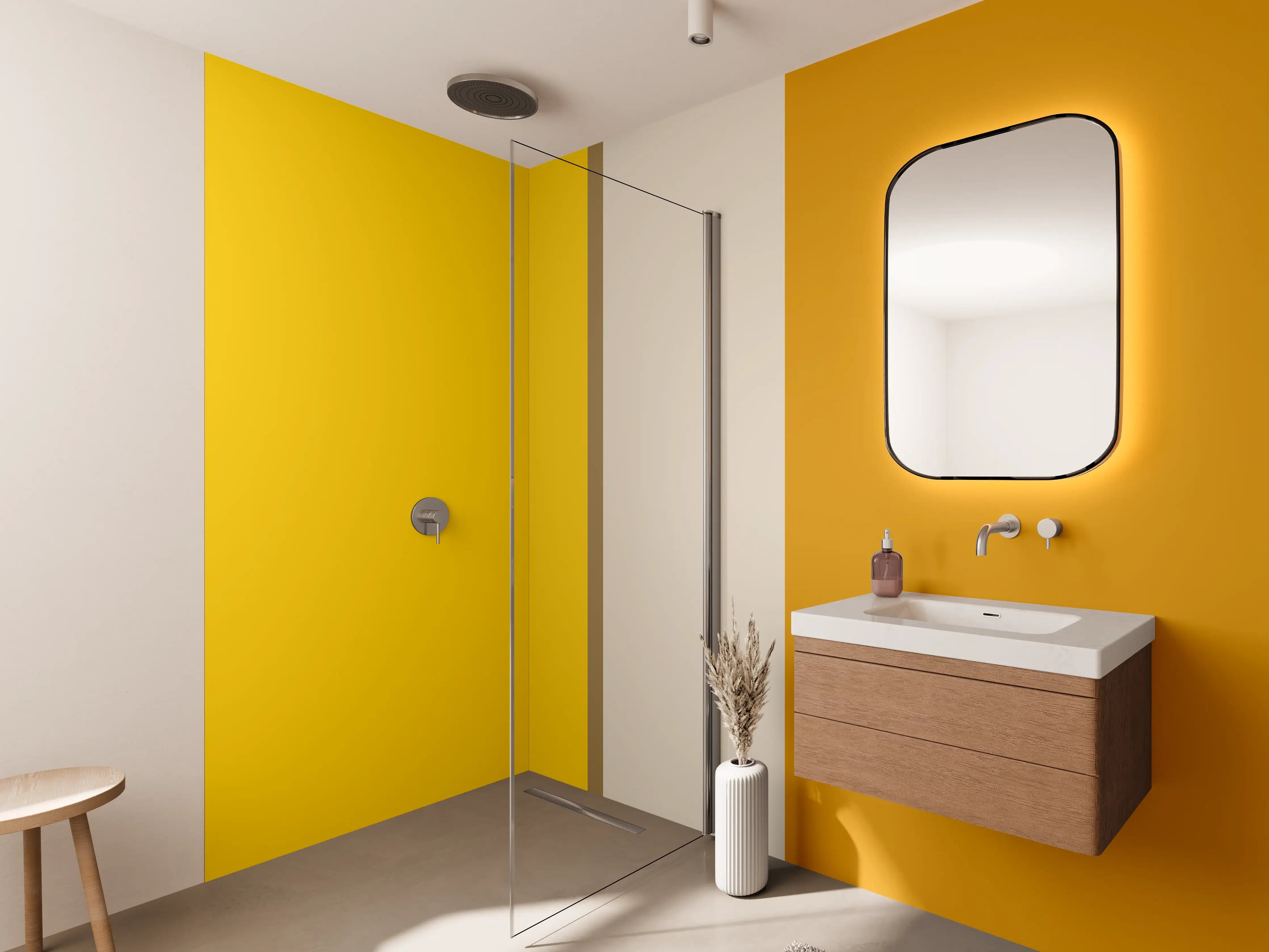 Wandverkleidung Bad - The Yellows - Vertical - Saffron