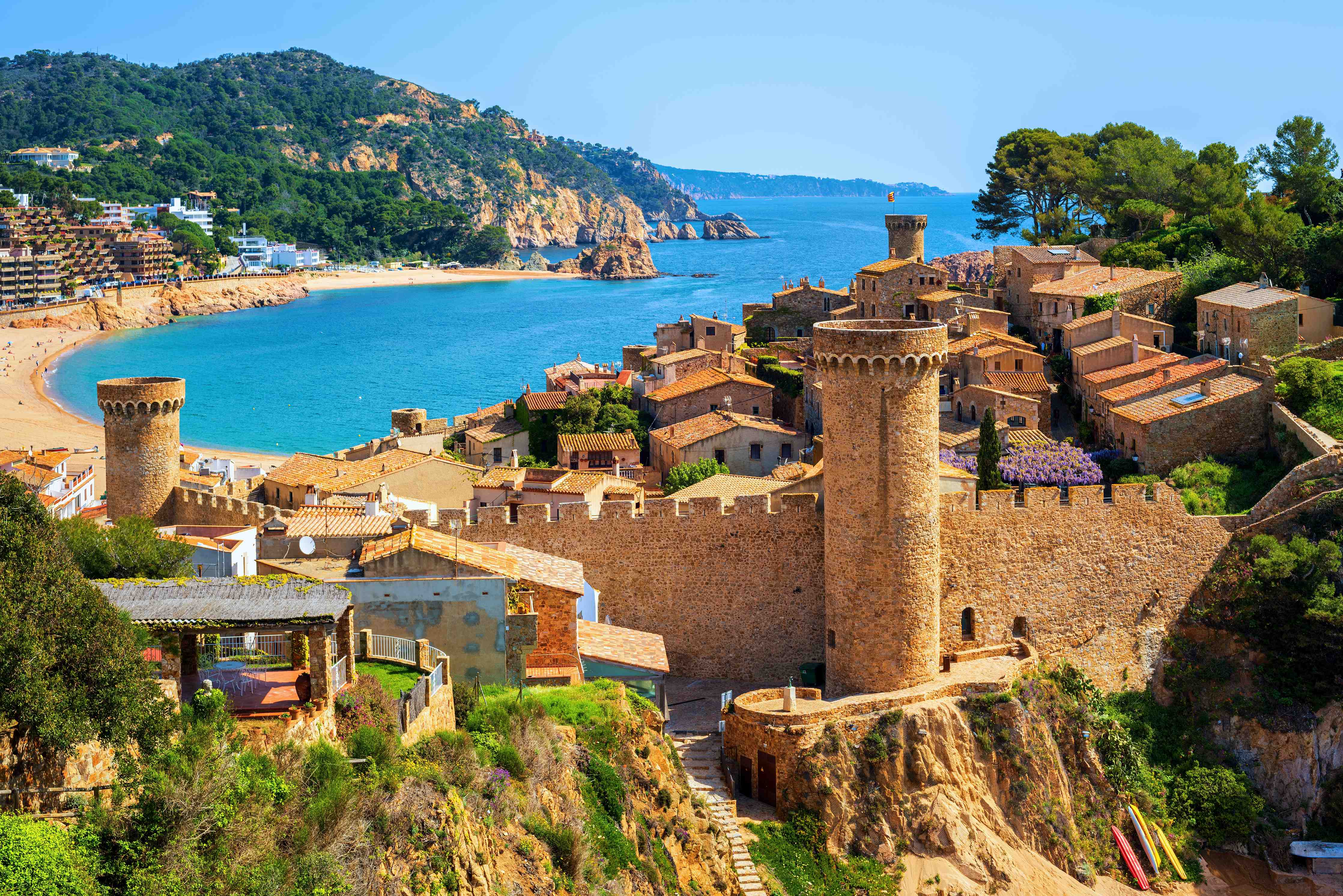 Wandverkleidung Bad-Tossa de Mar - Spanien