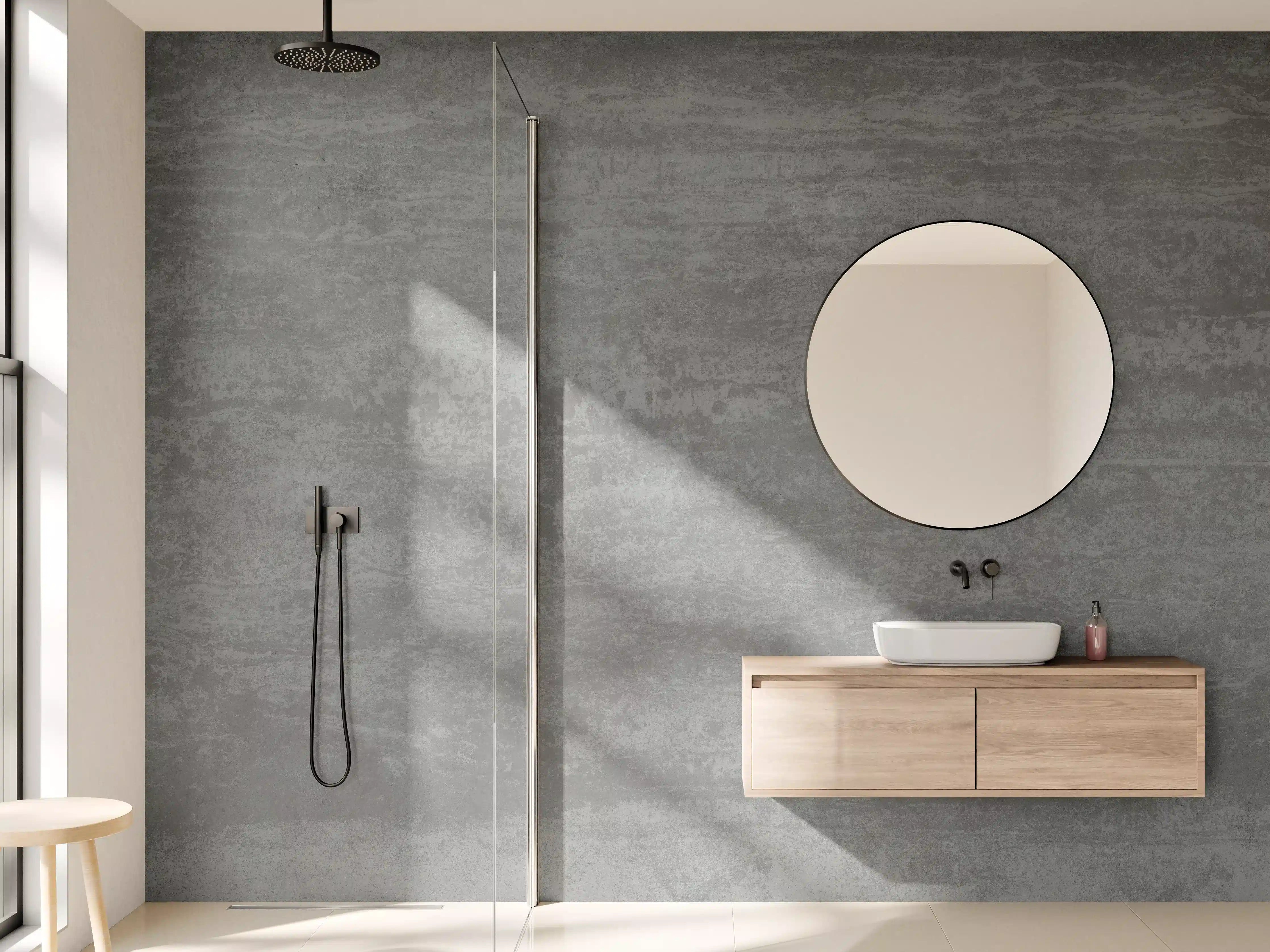 Wandverkleidung Bad - Travertino Marmor Textur