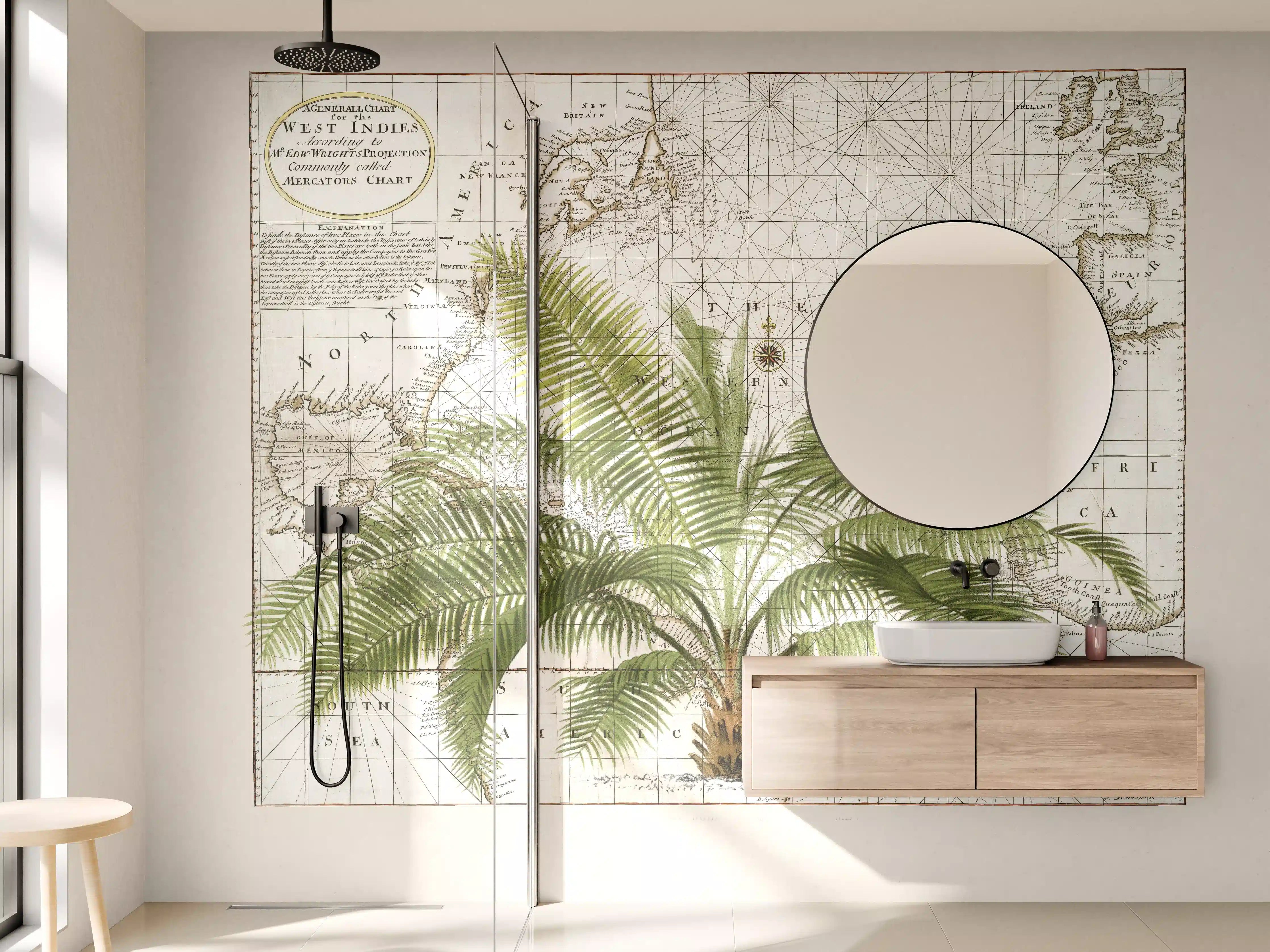 Wandverkleidung Bad - Tropical Empire No1