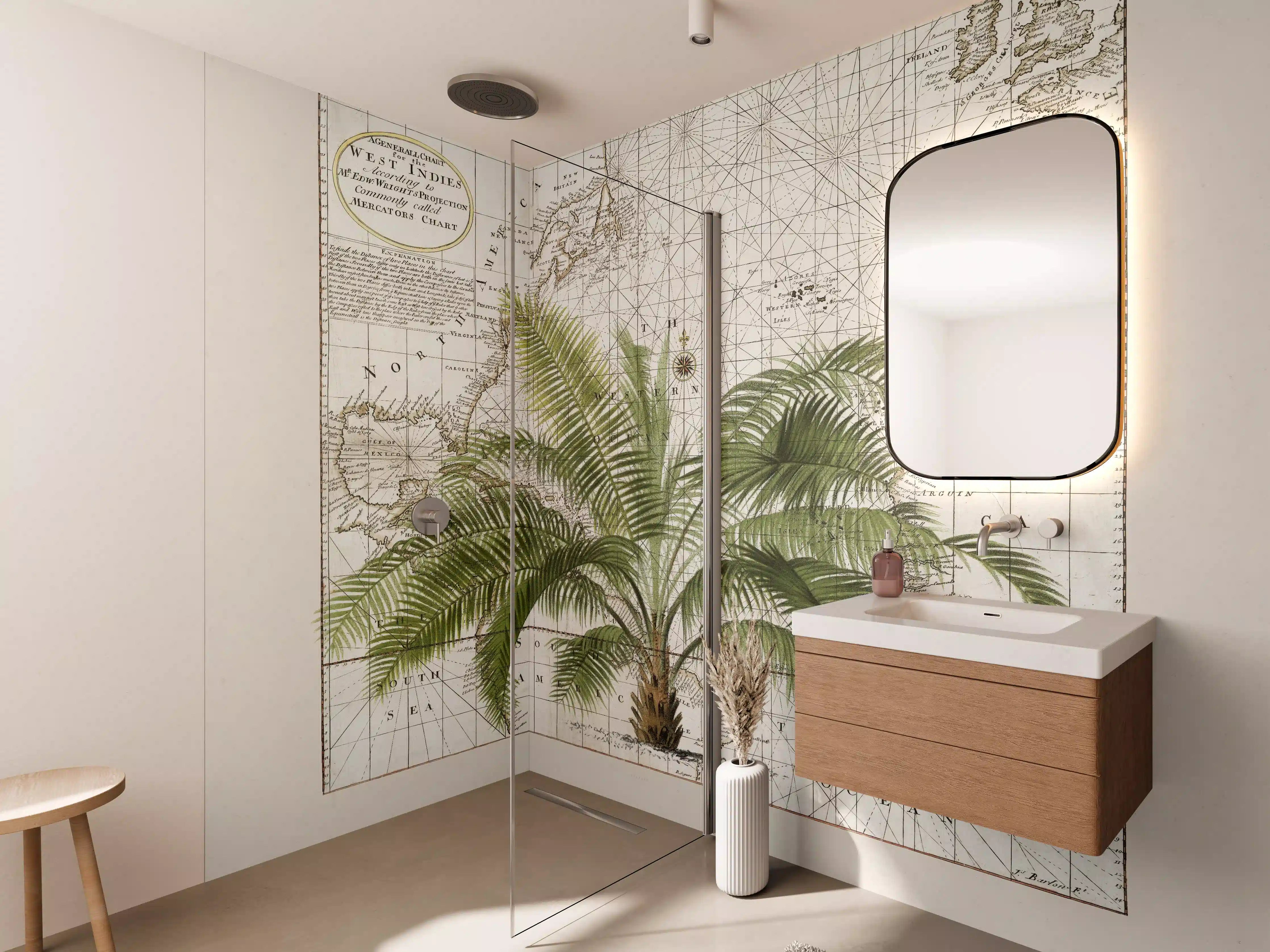 Wandverkleidung Bad - Tropical Empire No1