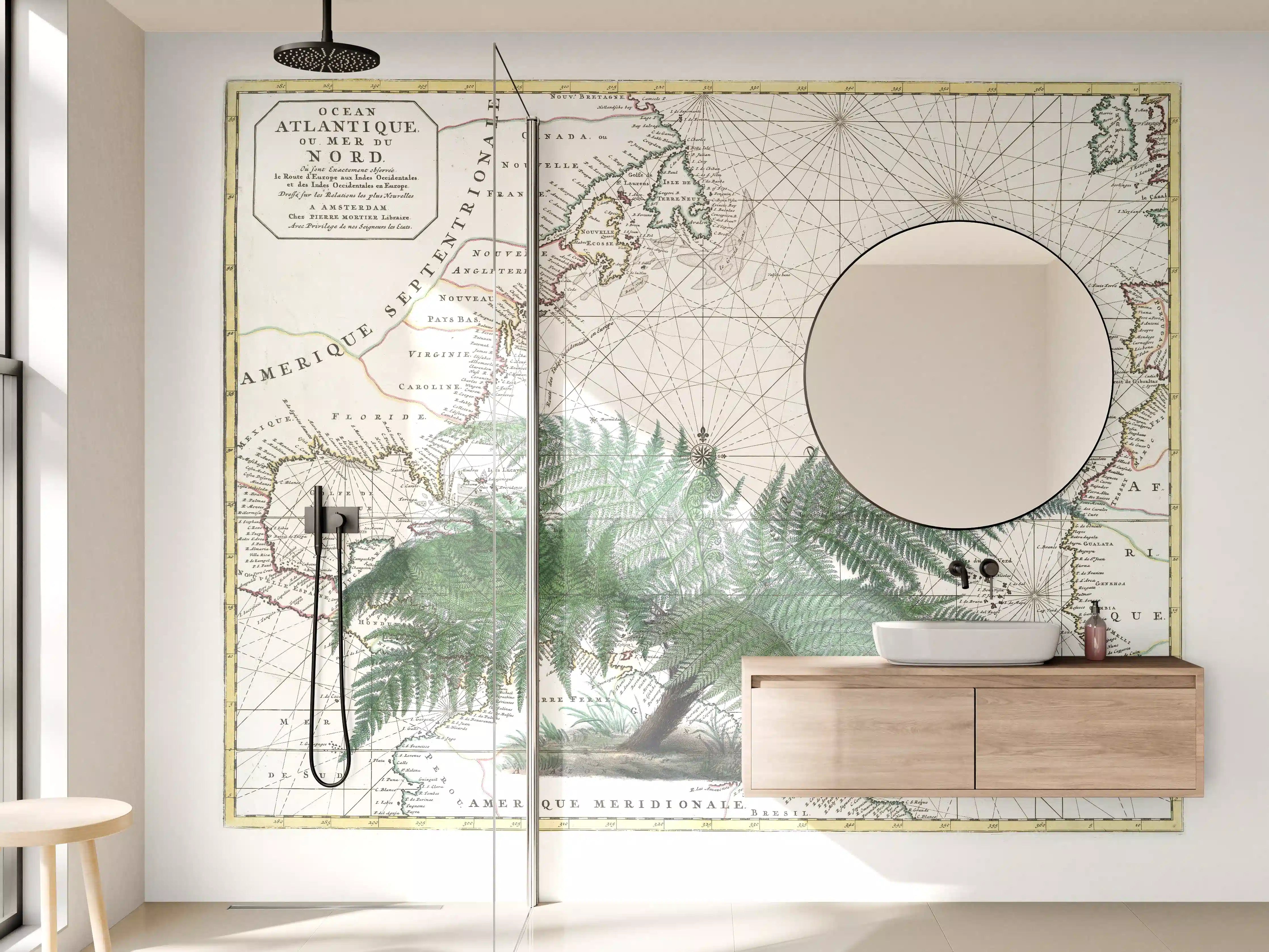 Wandverkleidung Bad - Tropical Empire No4