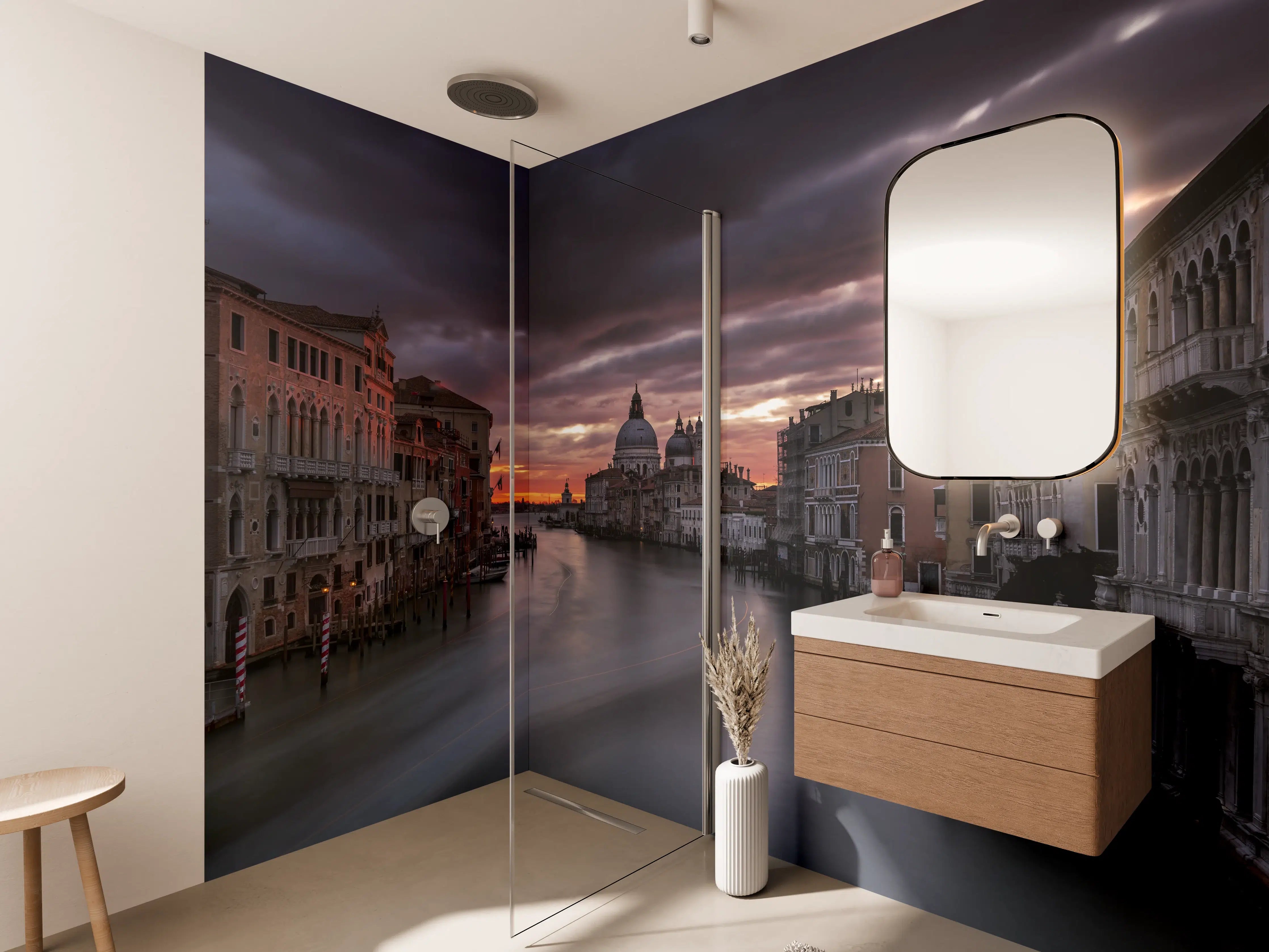 Wandverkleidung Bad - Venedig - Sonnenaufgang