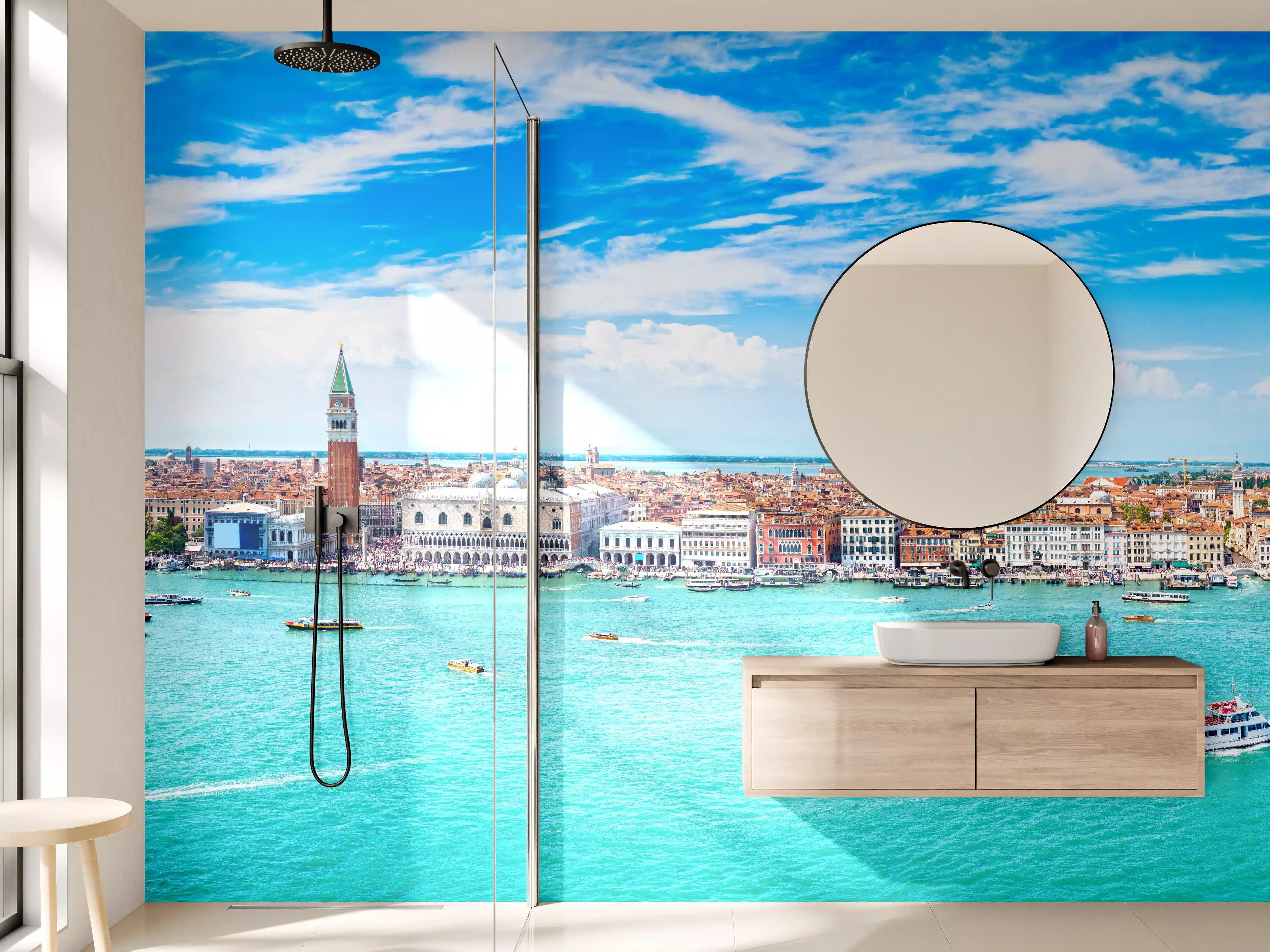 Wandverkleidung Bad - Venedig Panoramaluftaufnahme