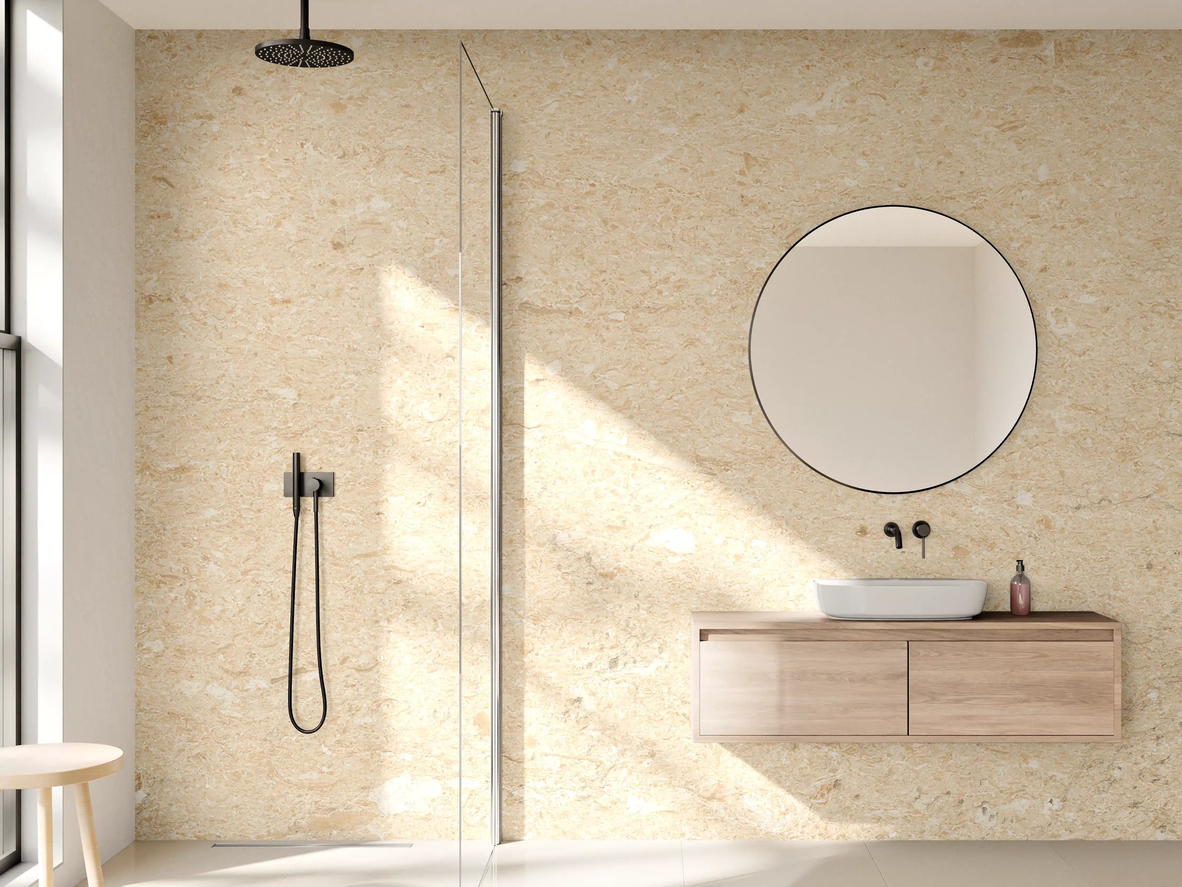 Wandverkleidung Bad - Verarbeitete holz Textur