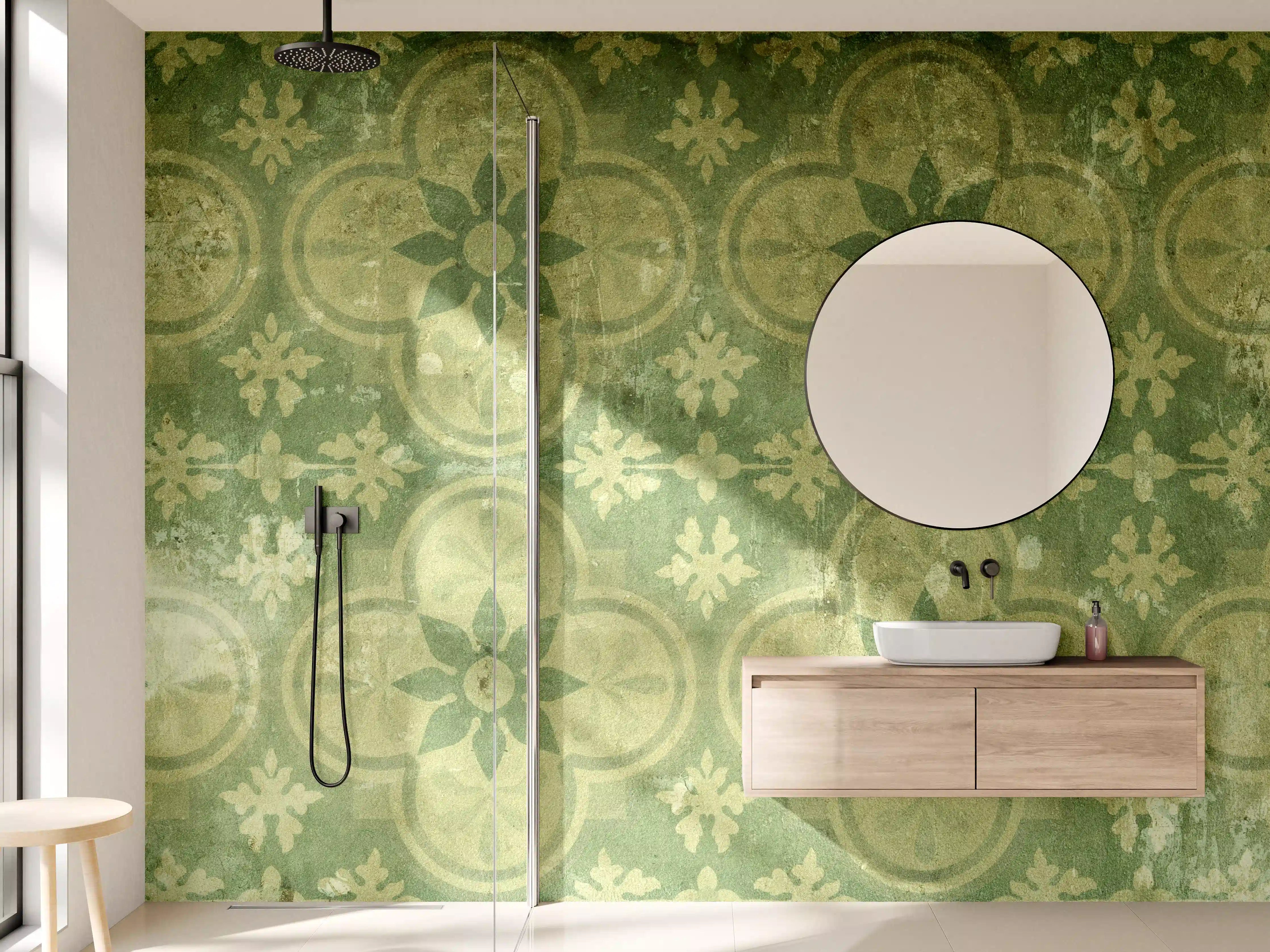Wandverkleidung Bad - Vintage Retro Mosaikfliesen