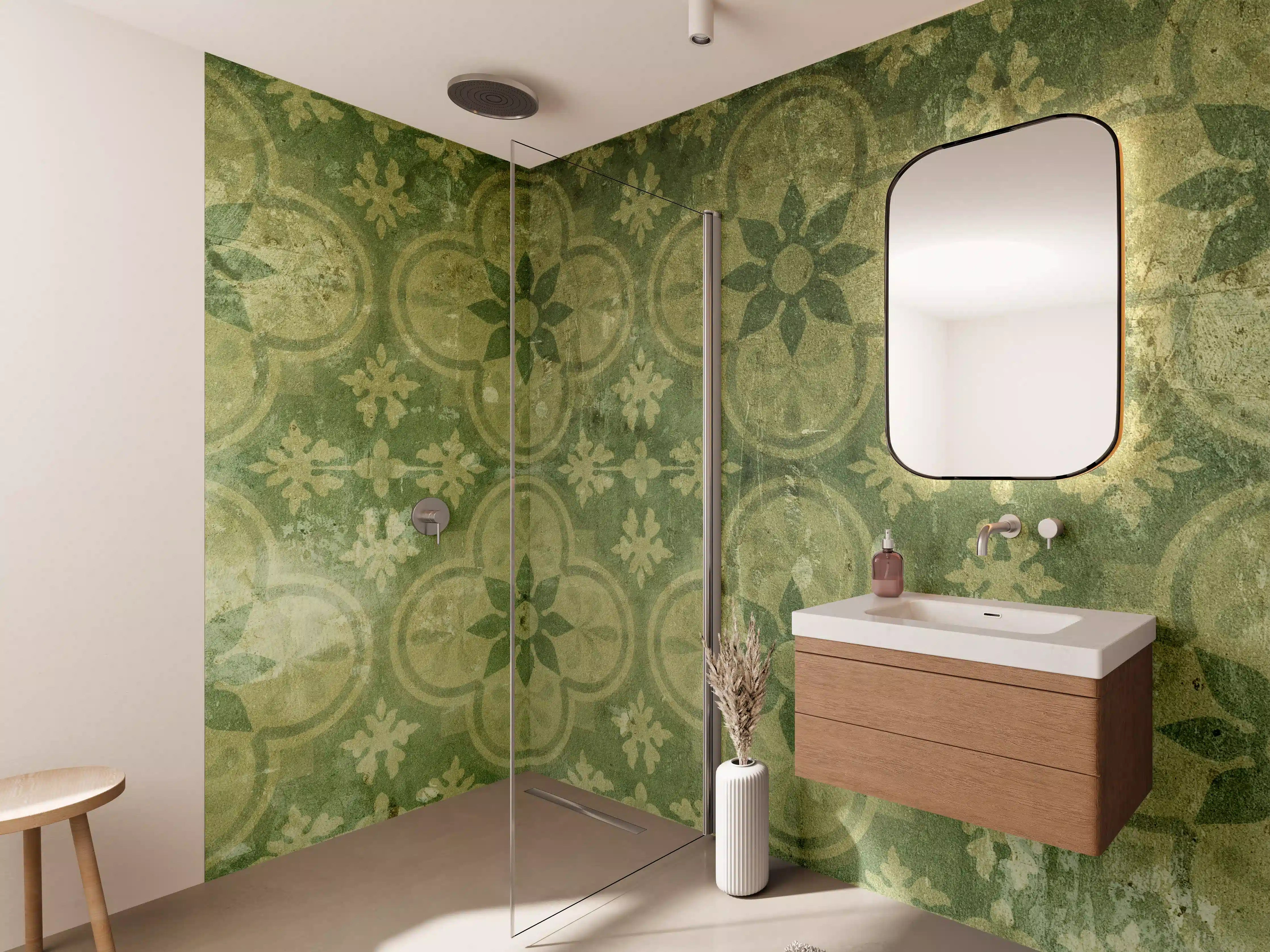 Wandverkleidung Bad - Vintage Retro Mosaikfliesen