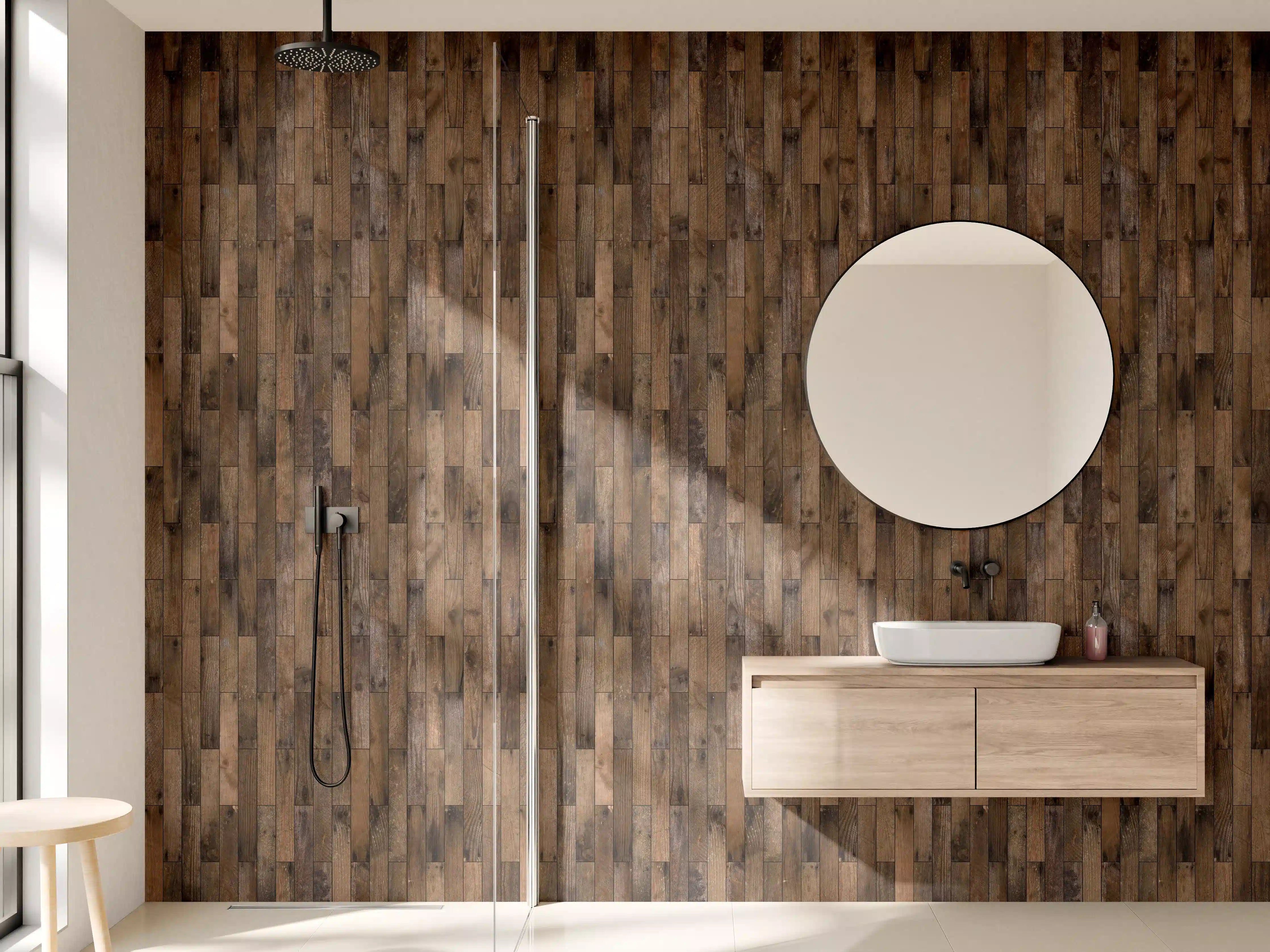 Wandverkleidung Bad - Wandverkleidung Holzoptik
