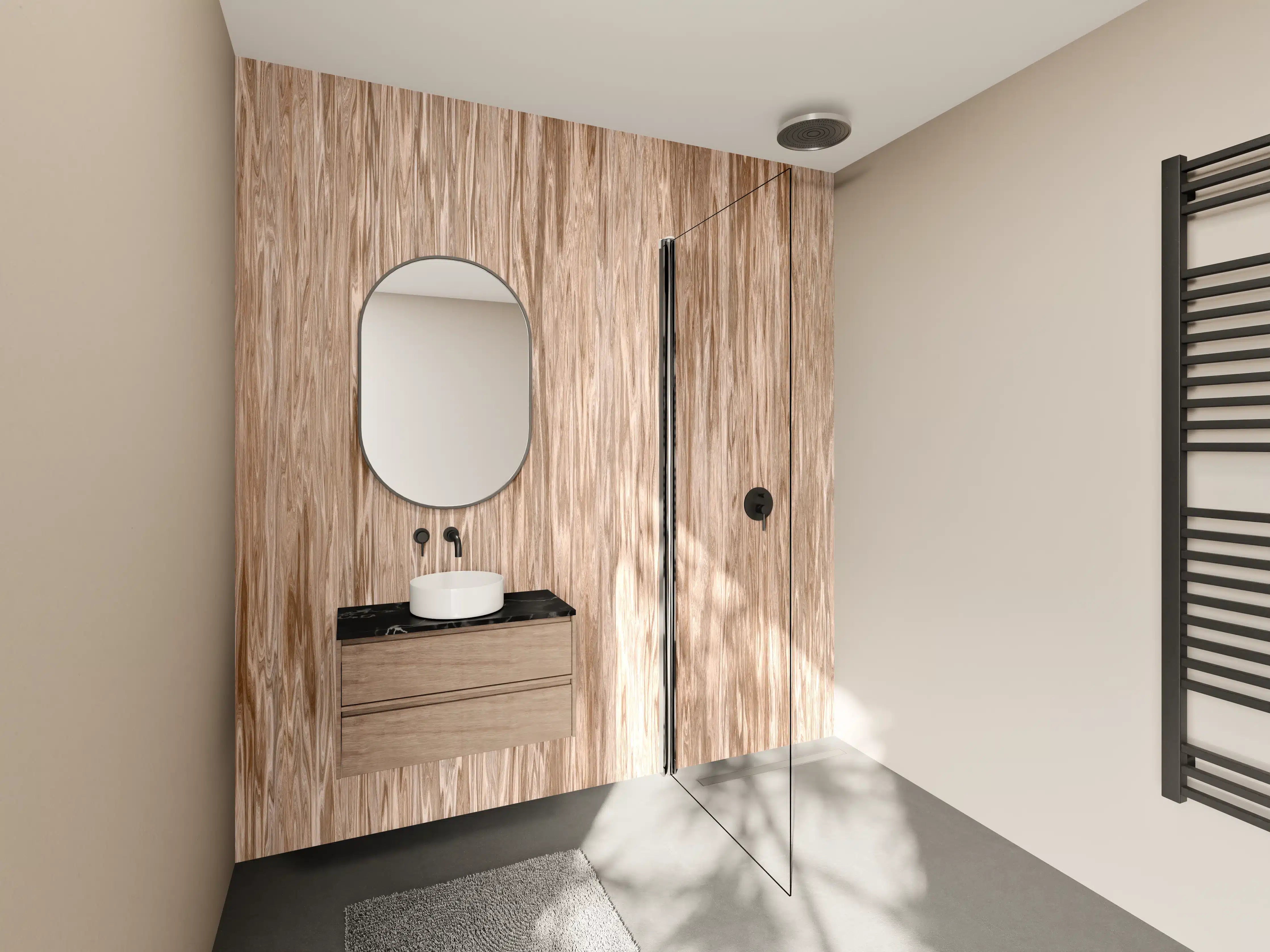 Wandverkleidung Bad - Wandverkleidung Naturholz