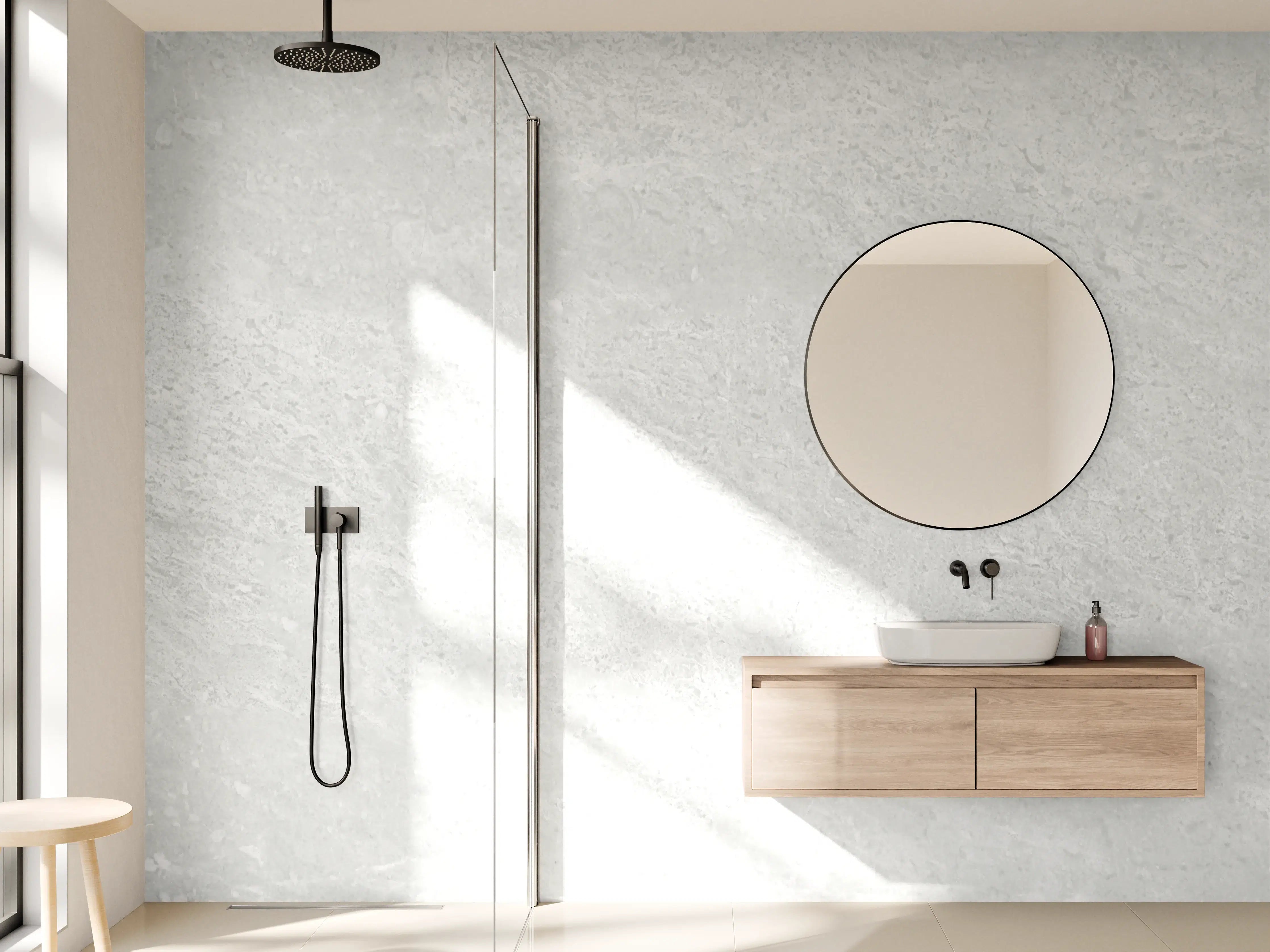 Wandverkleidung Bad - Weiße Licht Marmor Textur