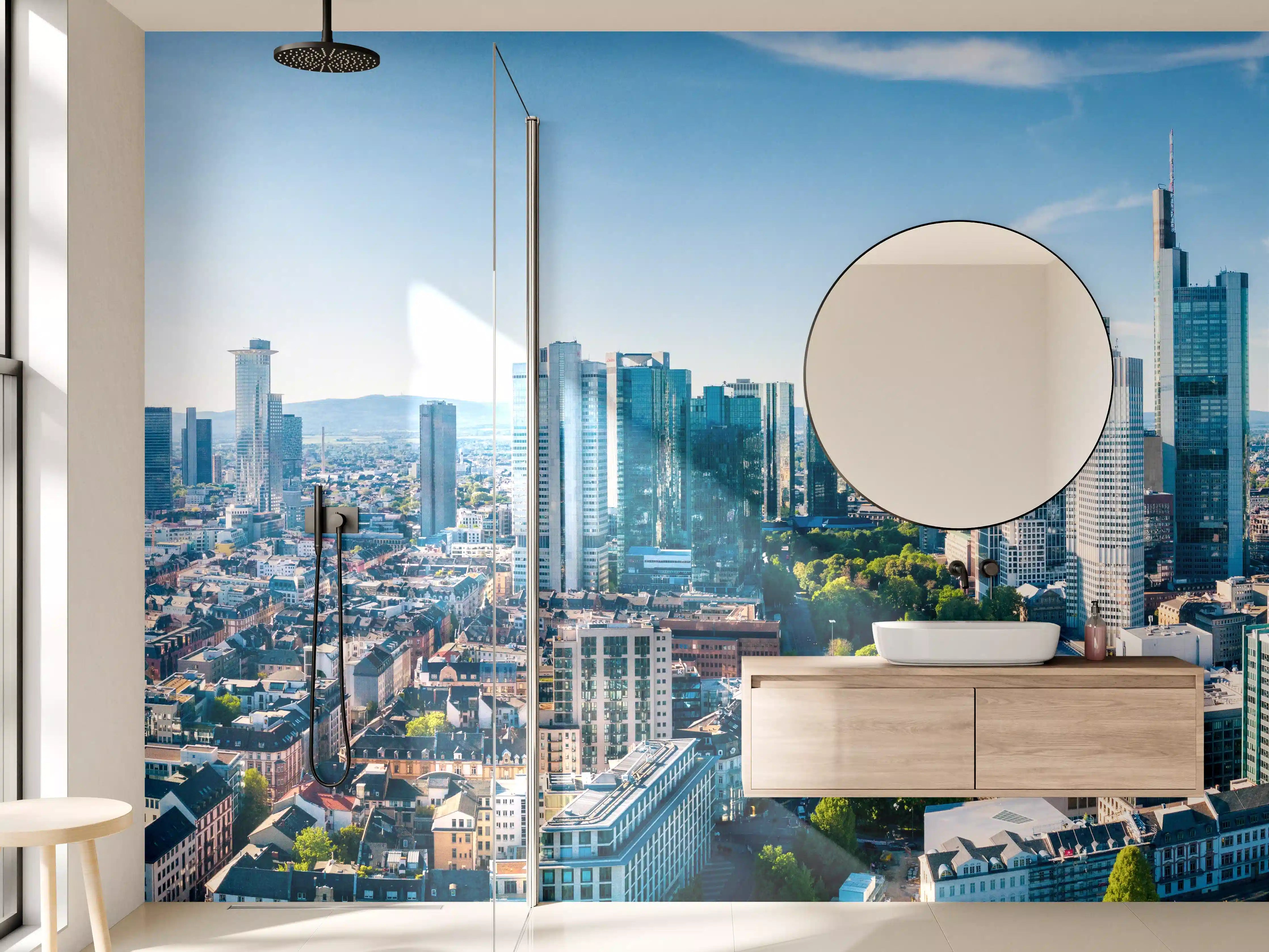 Wandverkleidung Bad - Wolkenkratzer - Frankfurt am Main