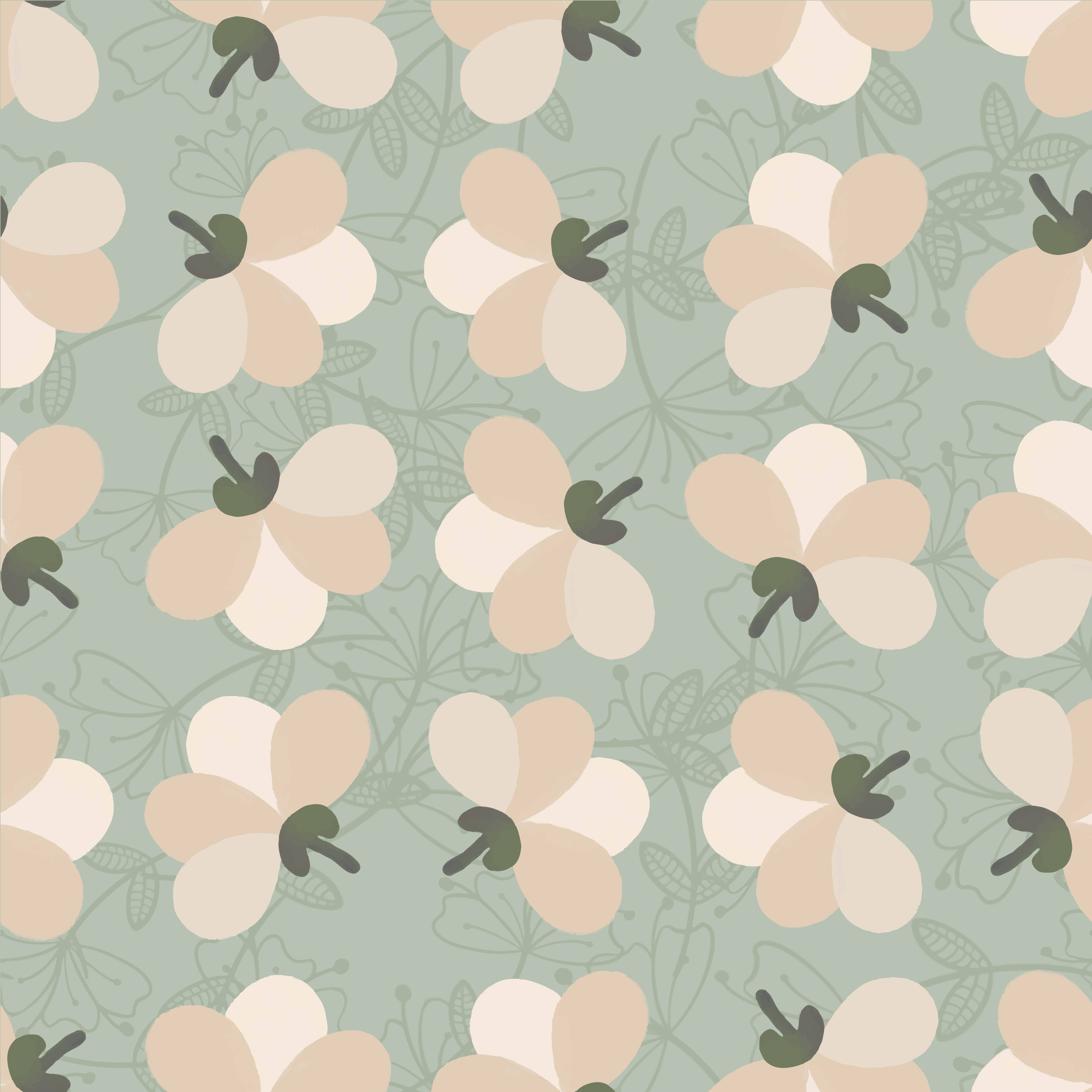 Wandverkleidung Bad-Zarte Grauweiß Blumenmuster