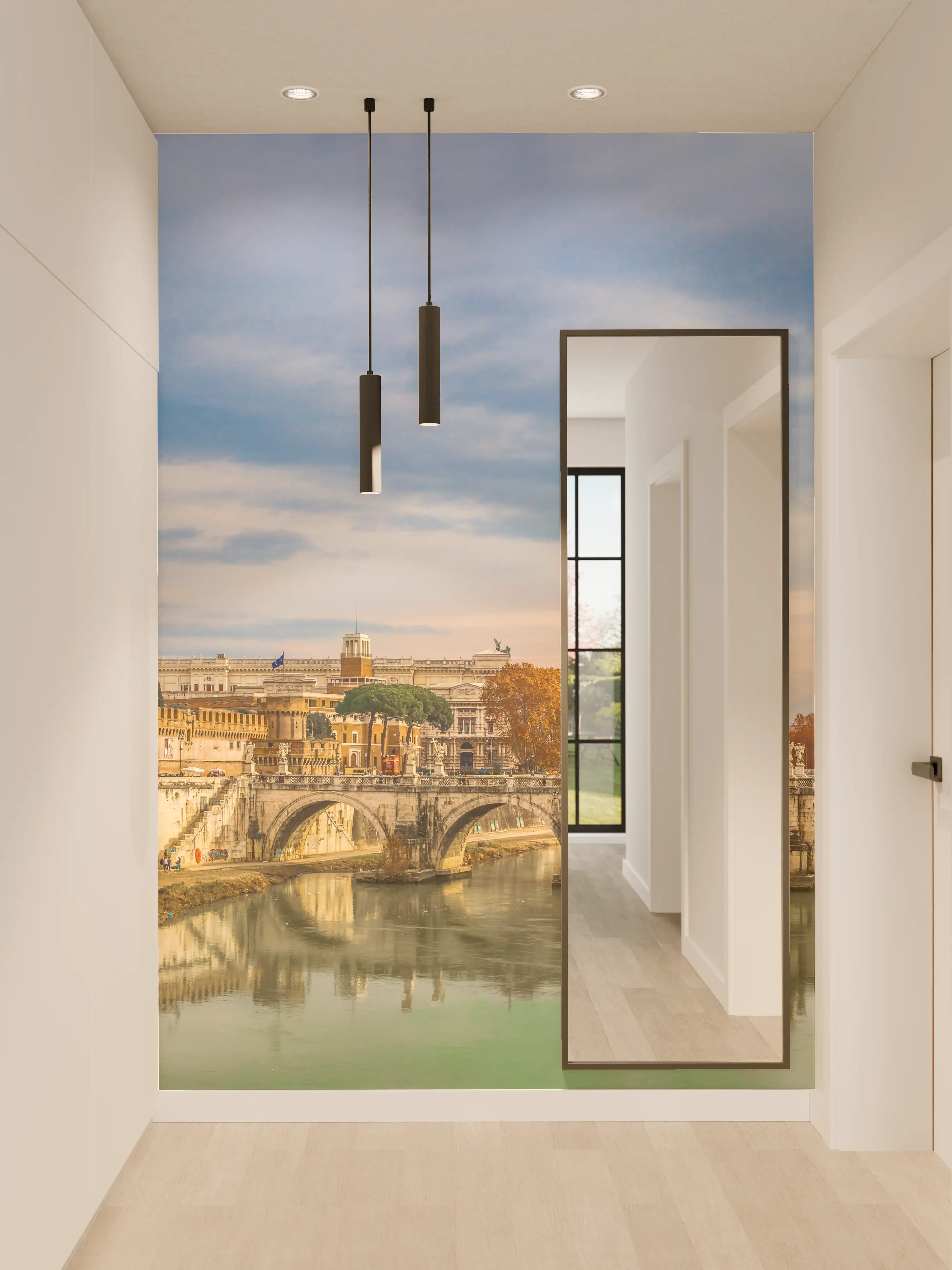 Wandverkleidung Flur - Brücke in Sant'angelo in Rome - Italien