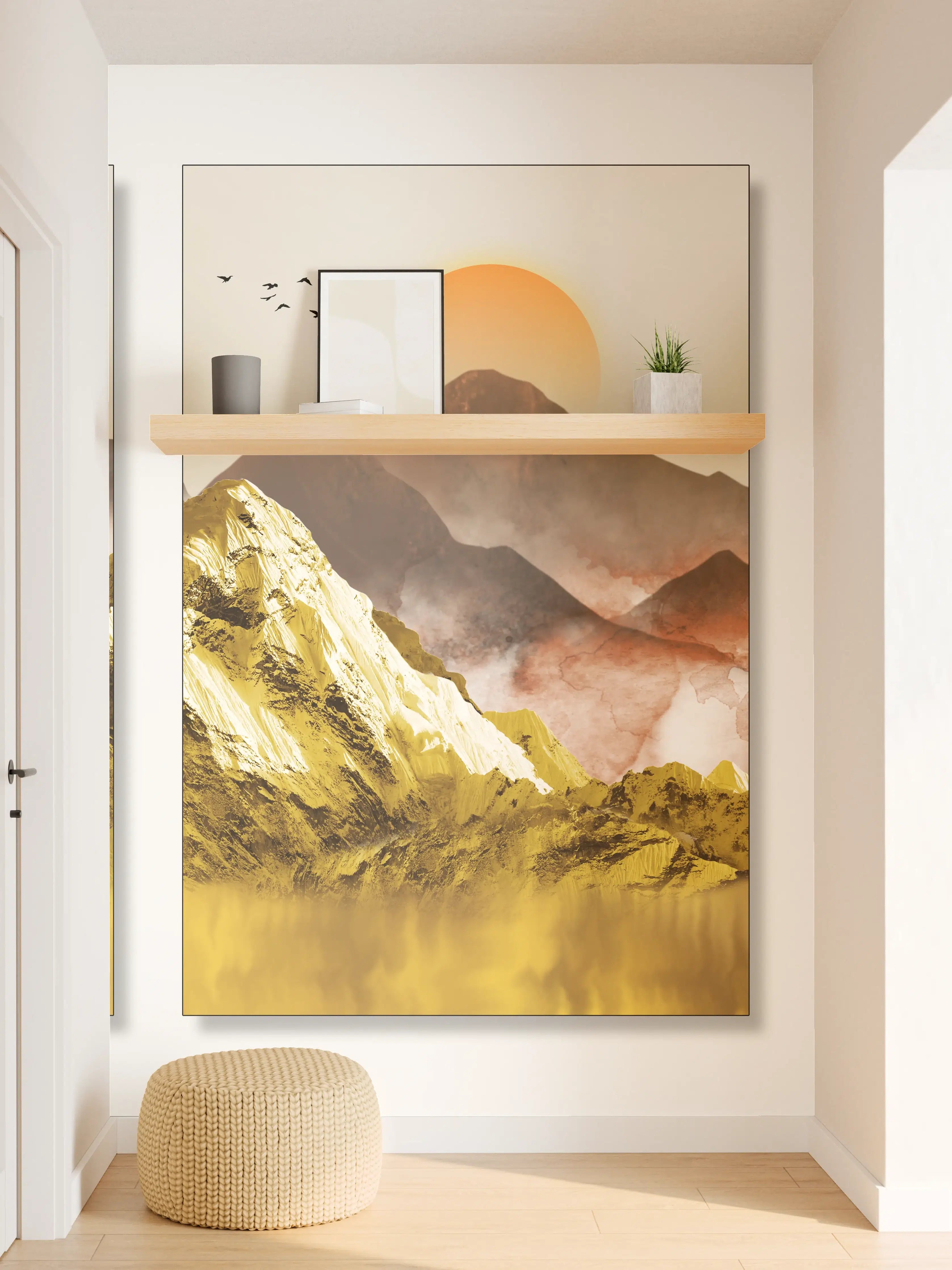 Wandverkleidung Flur - Abstrakte Landschaftsfotos - Tapete