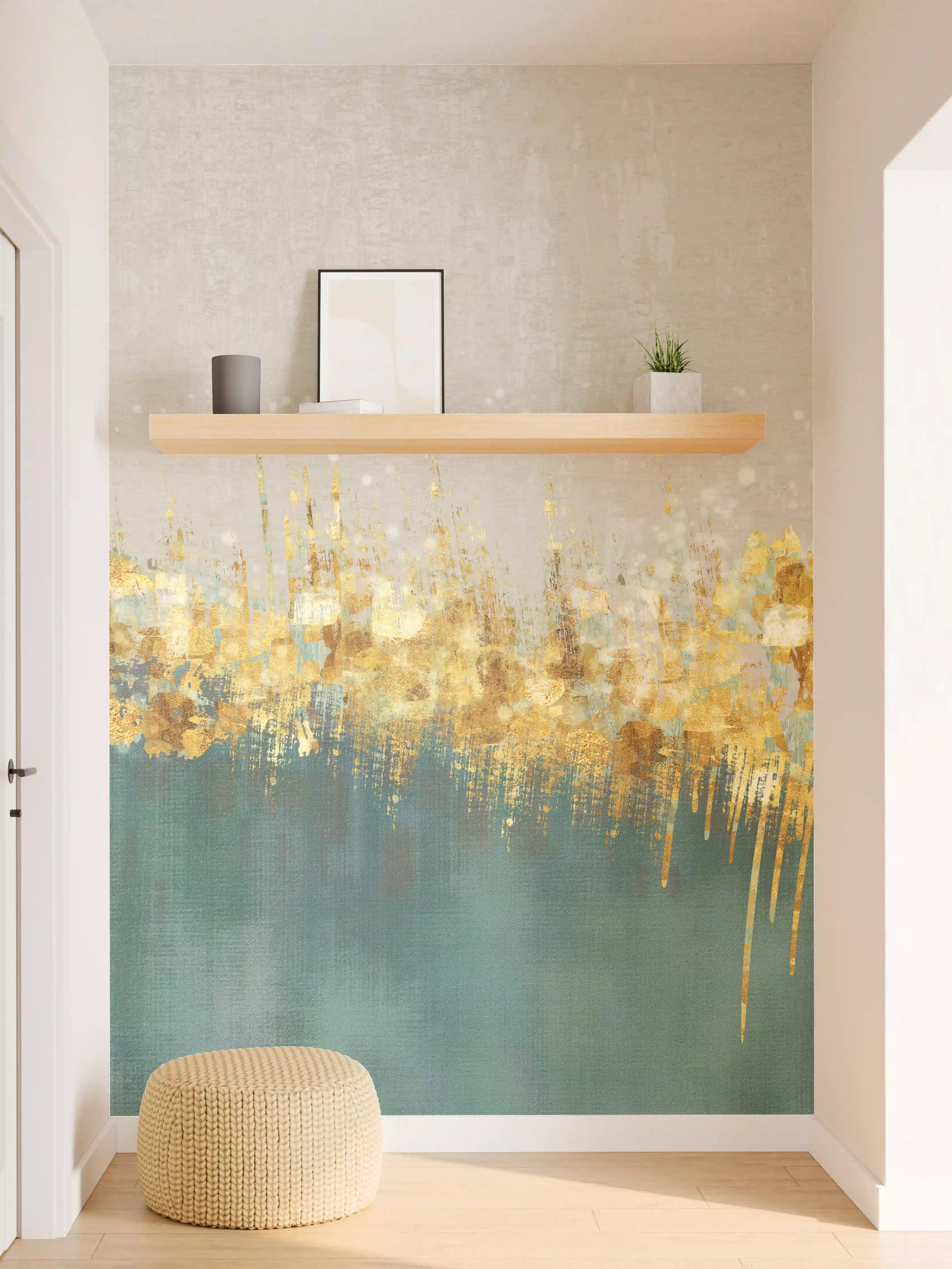 Wandverkleidung Flur - Abstraktes Design - Kunsttapete