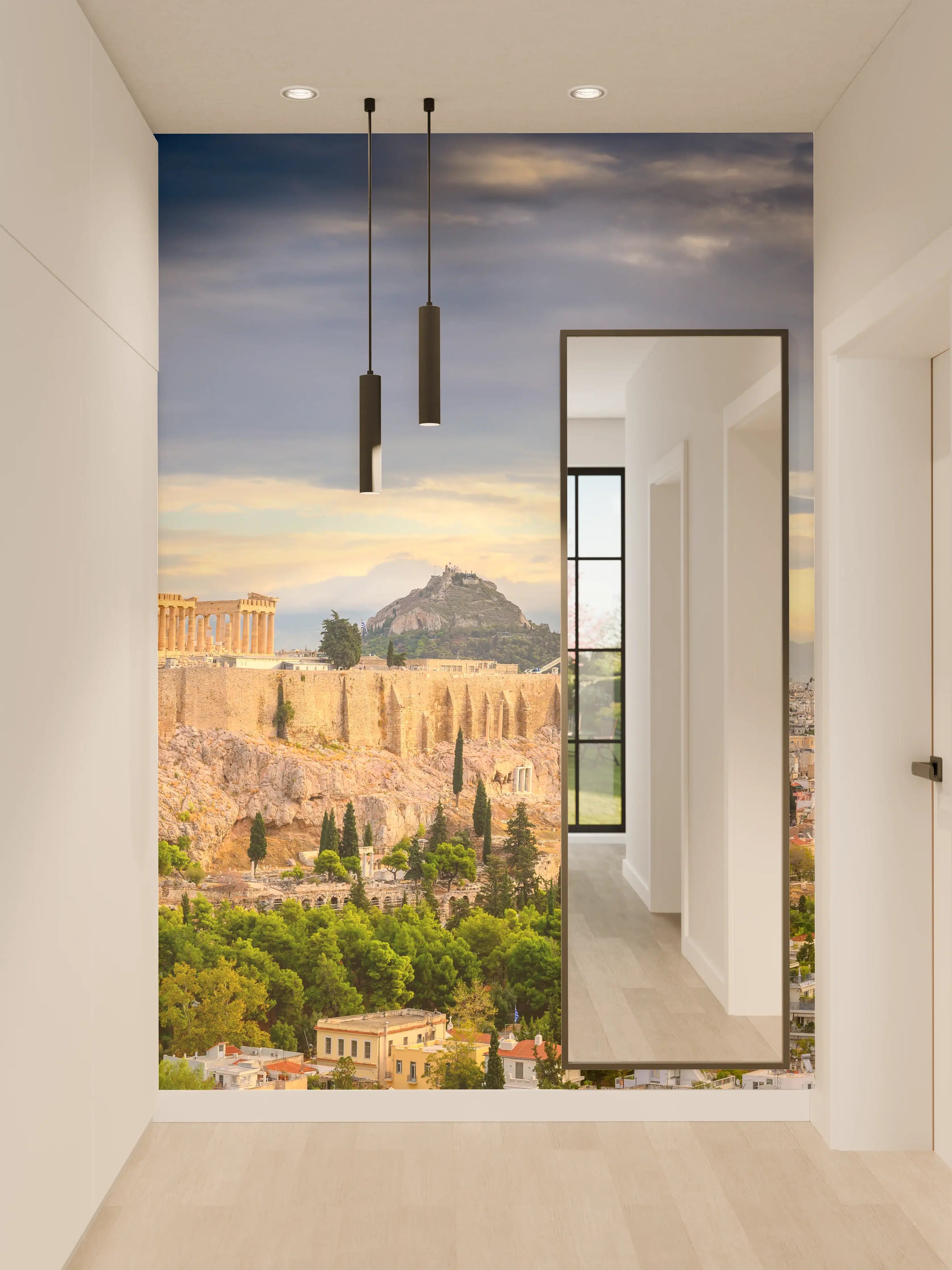 Wandverkleidung Flur - Akropolis Athen Panorama