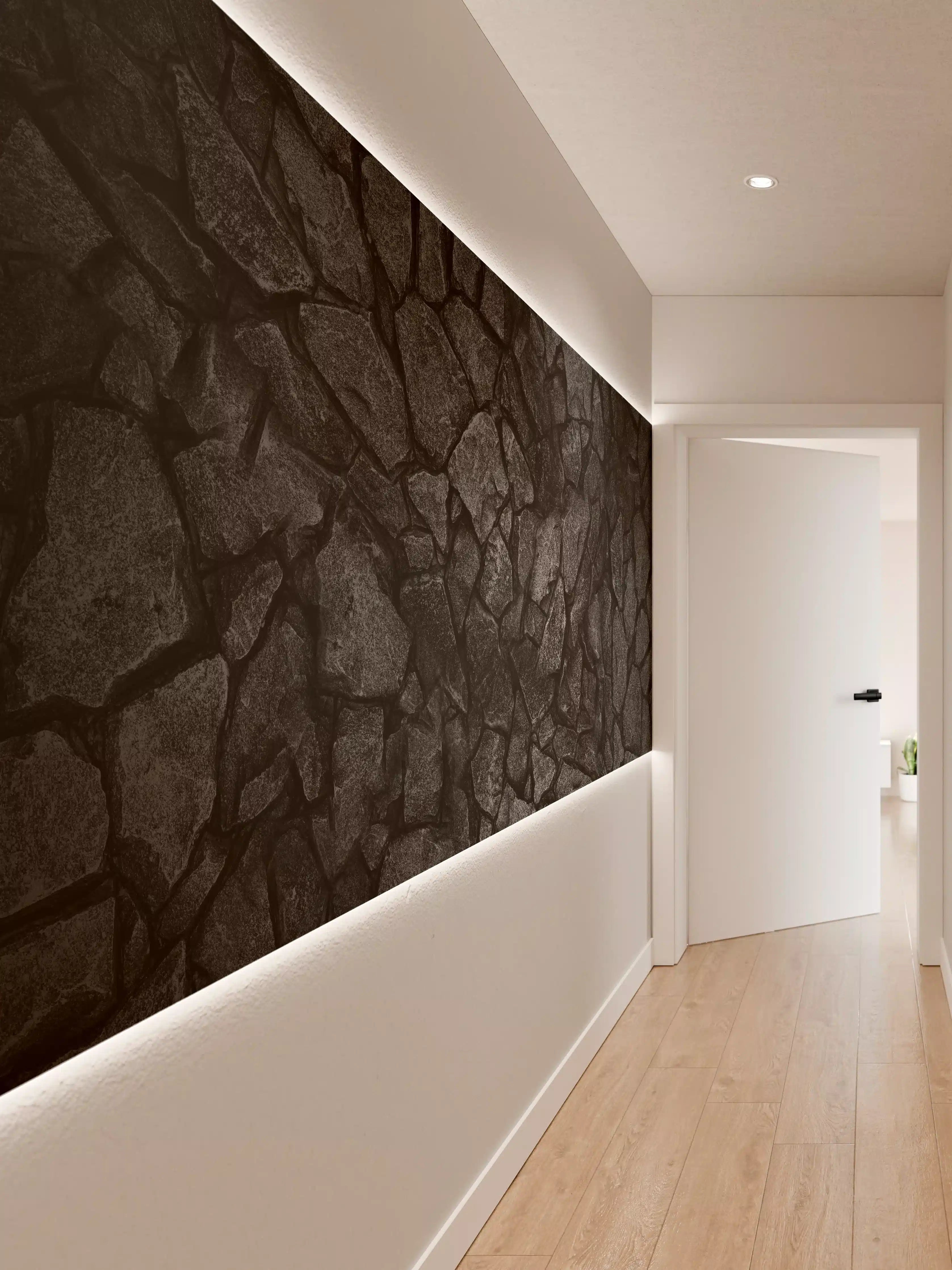 Wandverkleidung Flur - Alte Steinmauer - Hintergrund