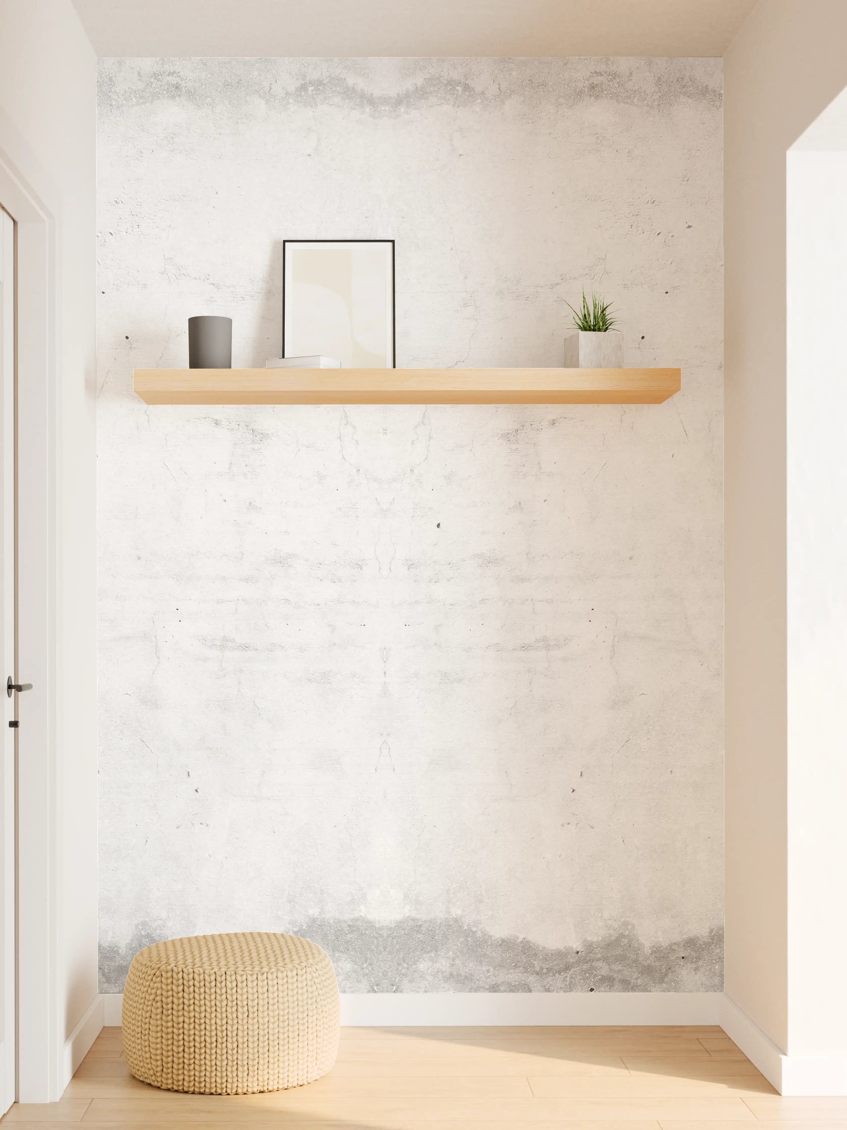 Wandverkleidung Flur - Alte schmutzige Zementwand